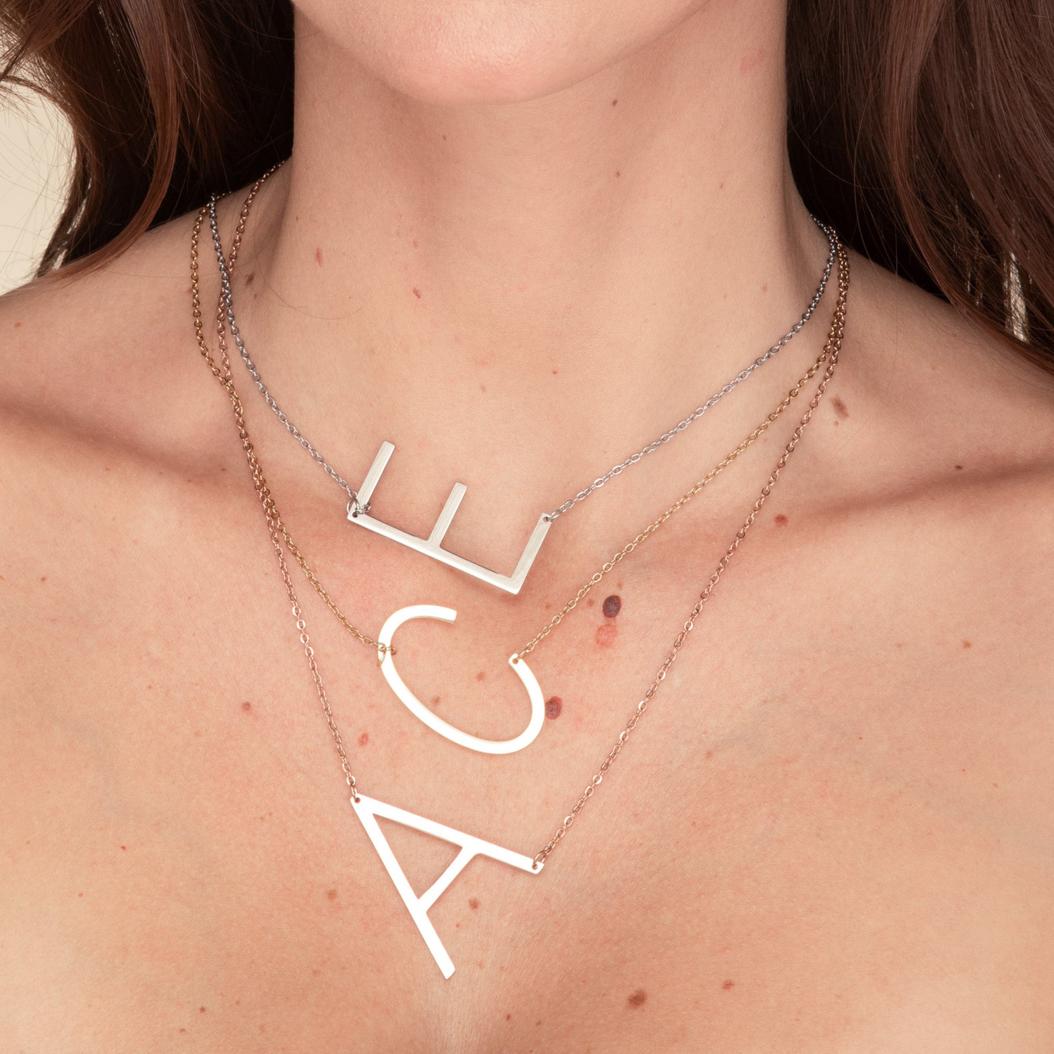 Make A Statement Letter Necklace - Camile & Stone