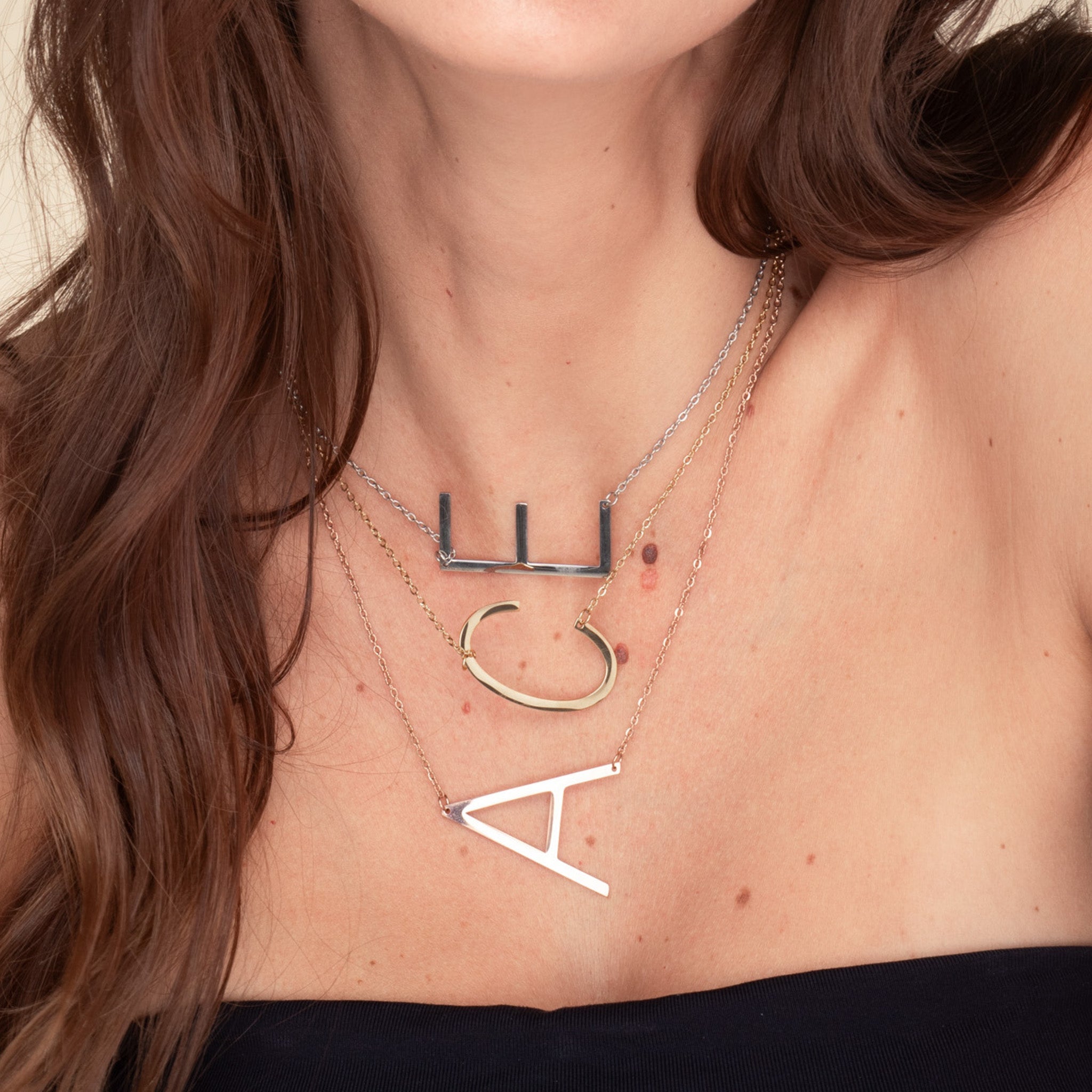 Make A Statement Letter Necklace - Camile & Stone