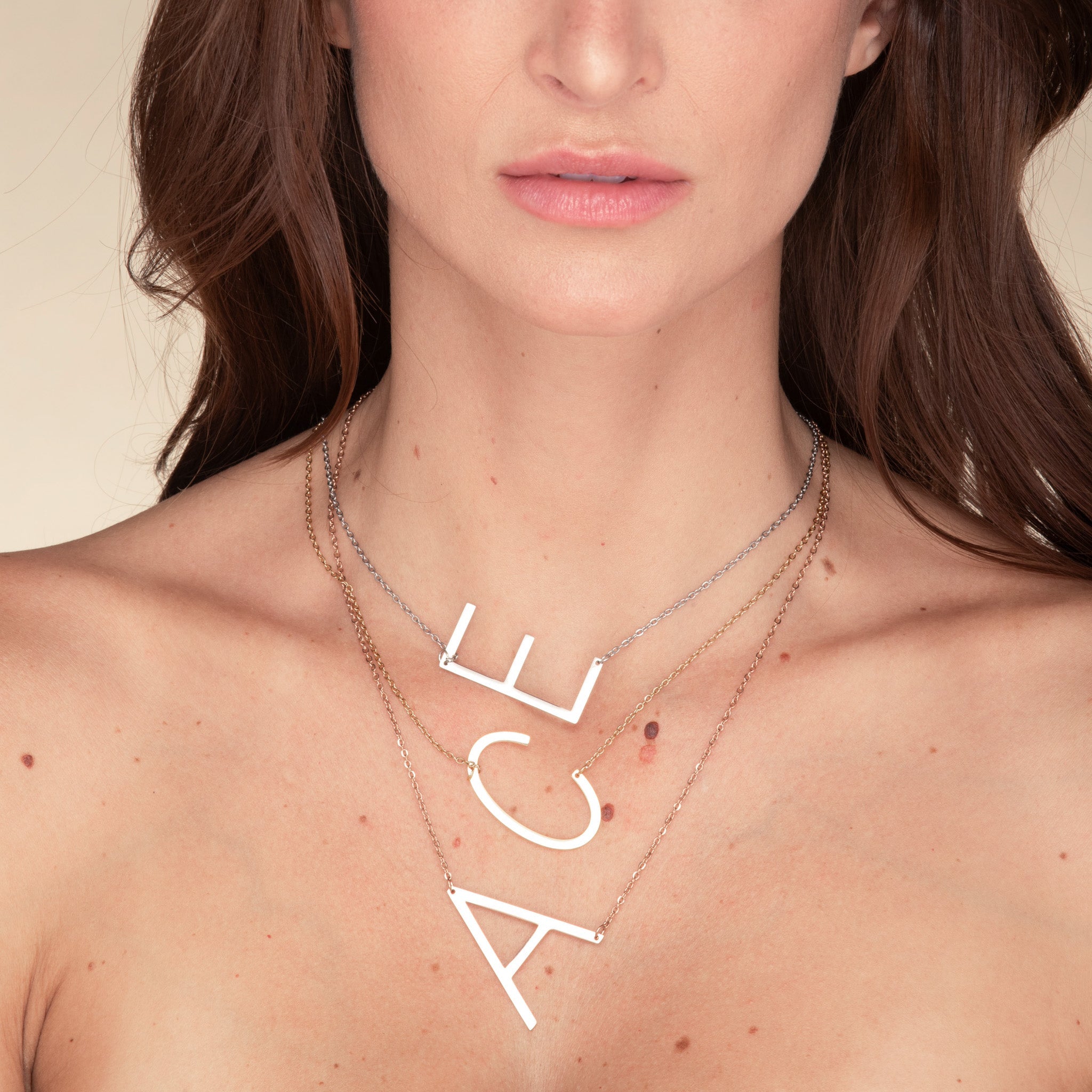 Make A Statement Letter Necklace - Camile & Stone