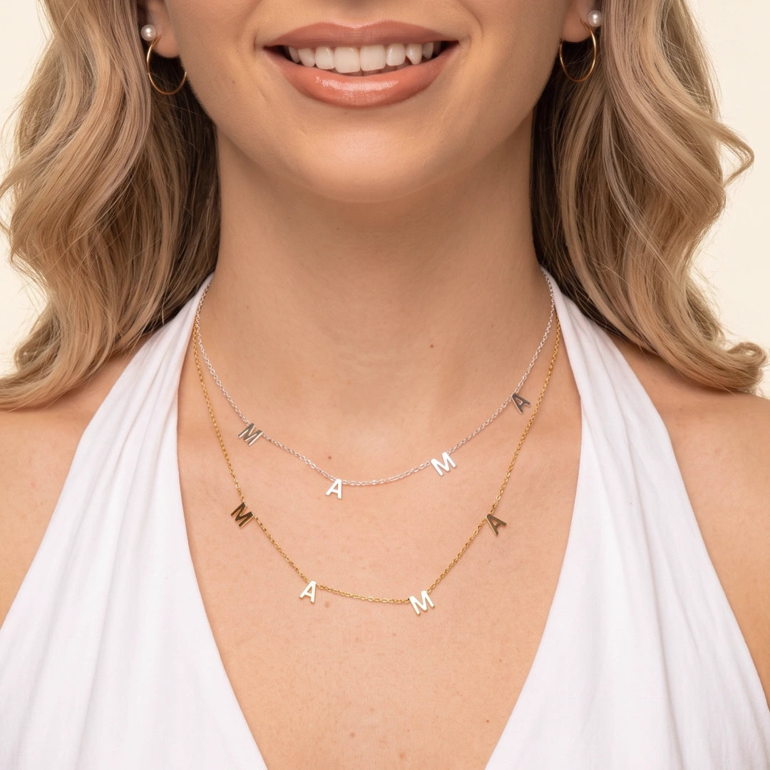 Mama Letter Chain Necklace