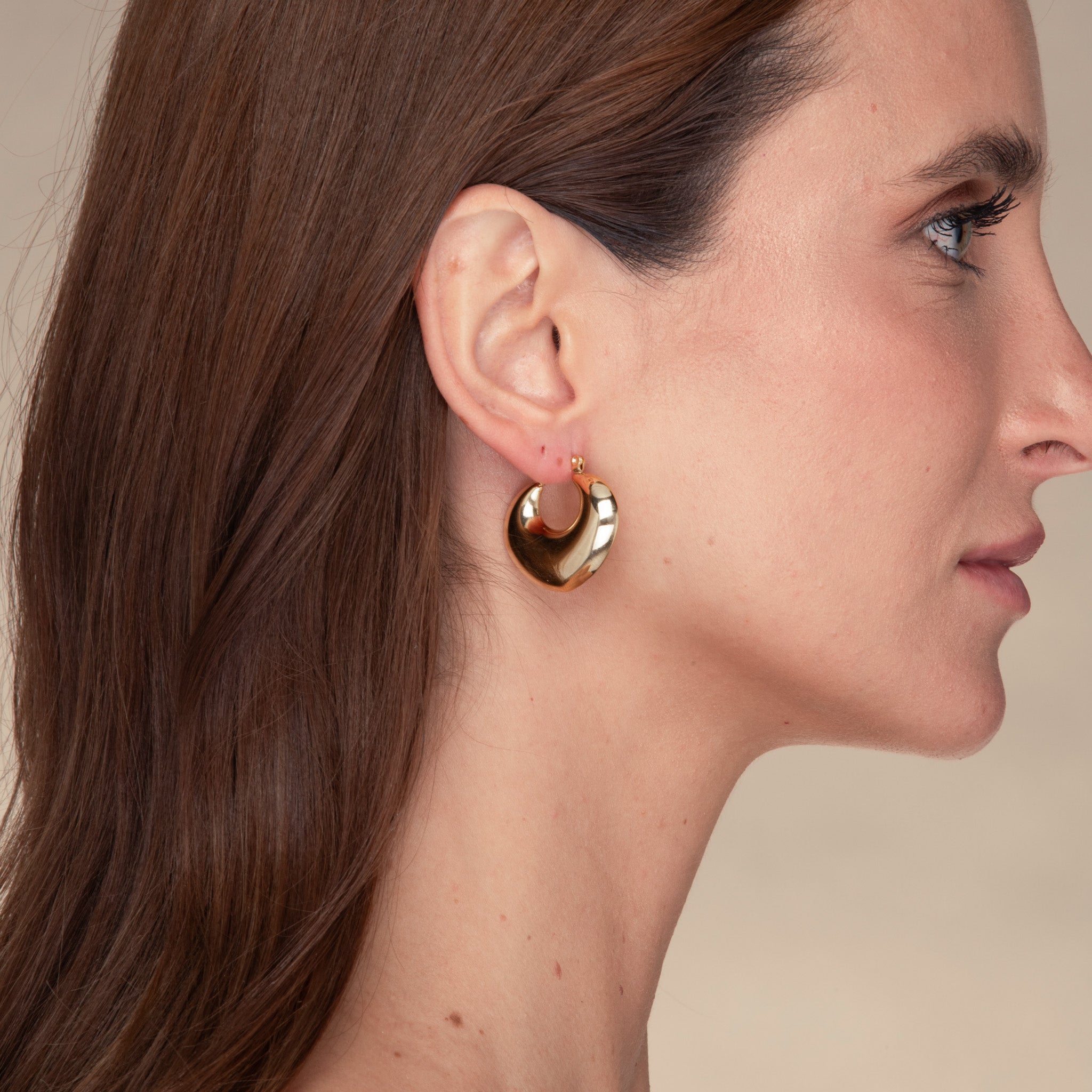 Marina Dome Hoop Earrings - Camile & Stone