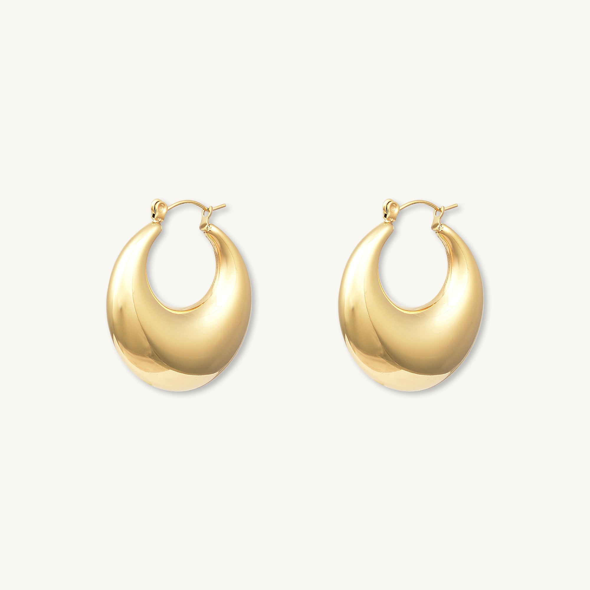 Marley Dome Hoop Earrings - Camile & Stone