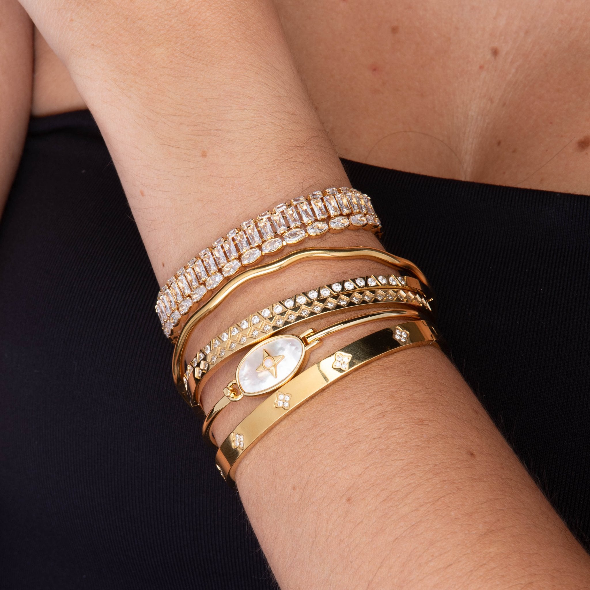 Mason Baguette Tennis Zirconia Bracelet - Camile & Stone