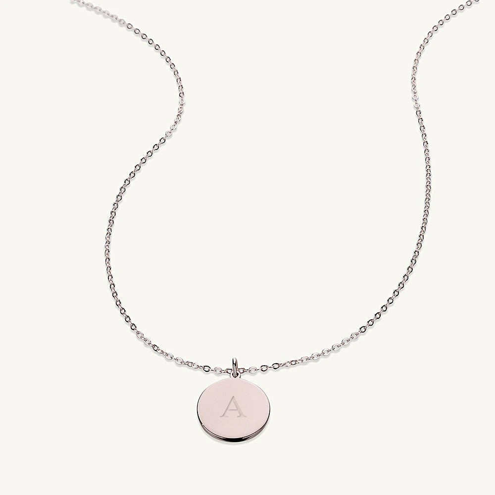 Medallion Coin Engraved Personalised Necklace