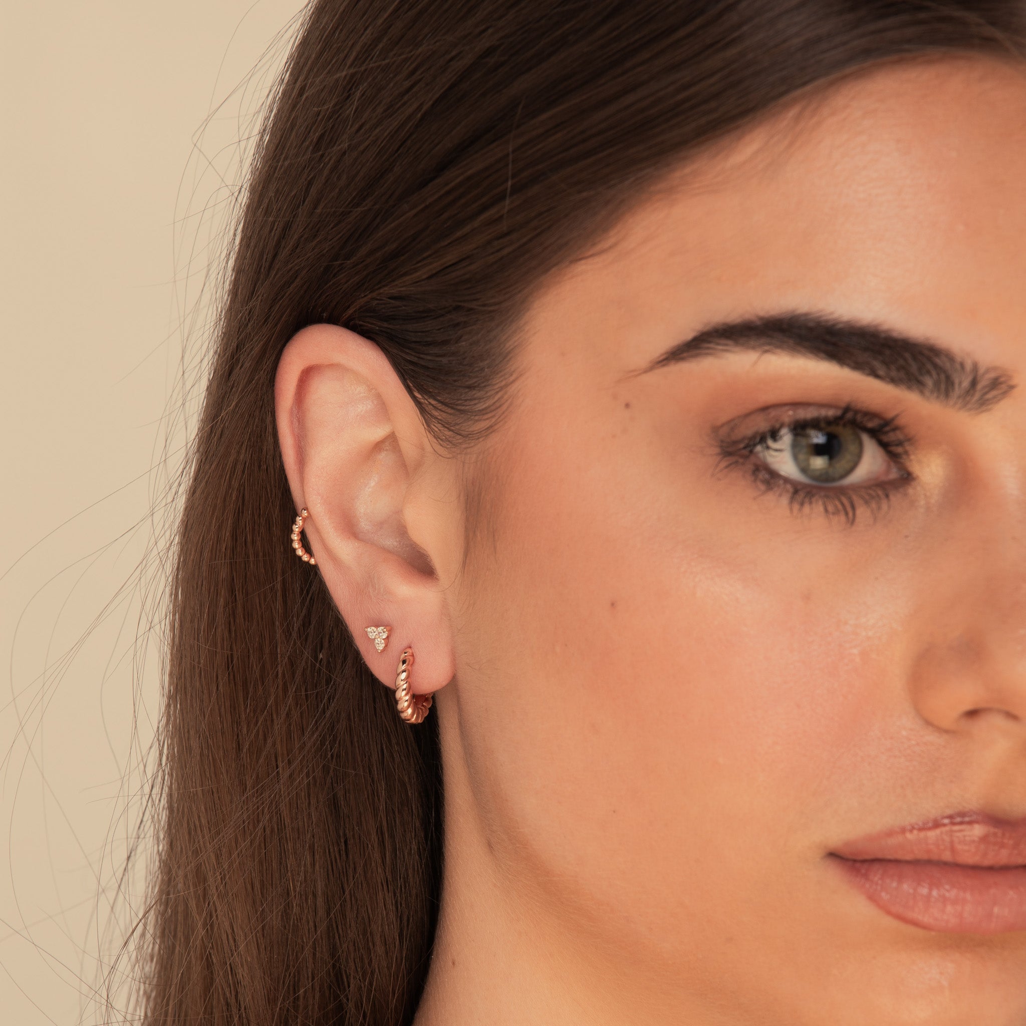 Mini Croissant Huggie Earrings - Camile & Stone