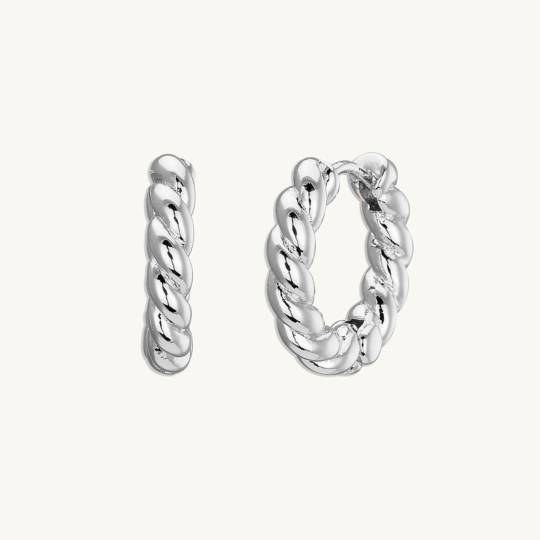 Mini Croissant Huggie Earrings - Camile & Stone