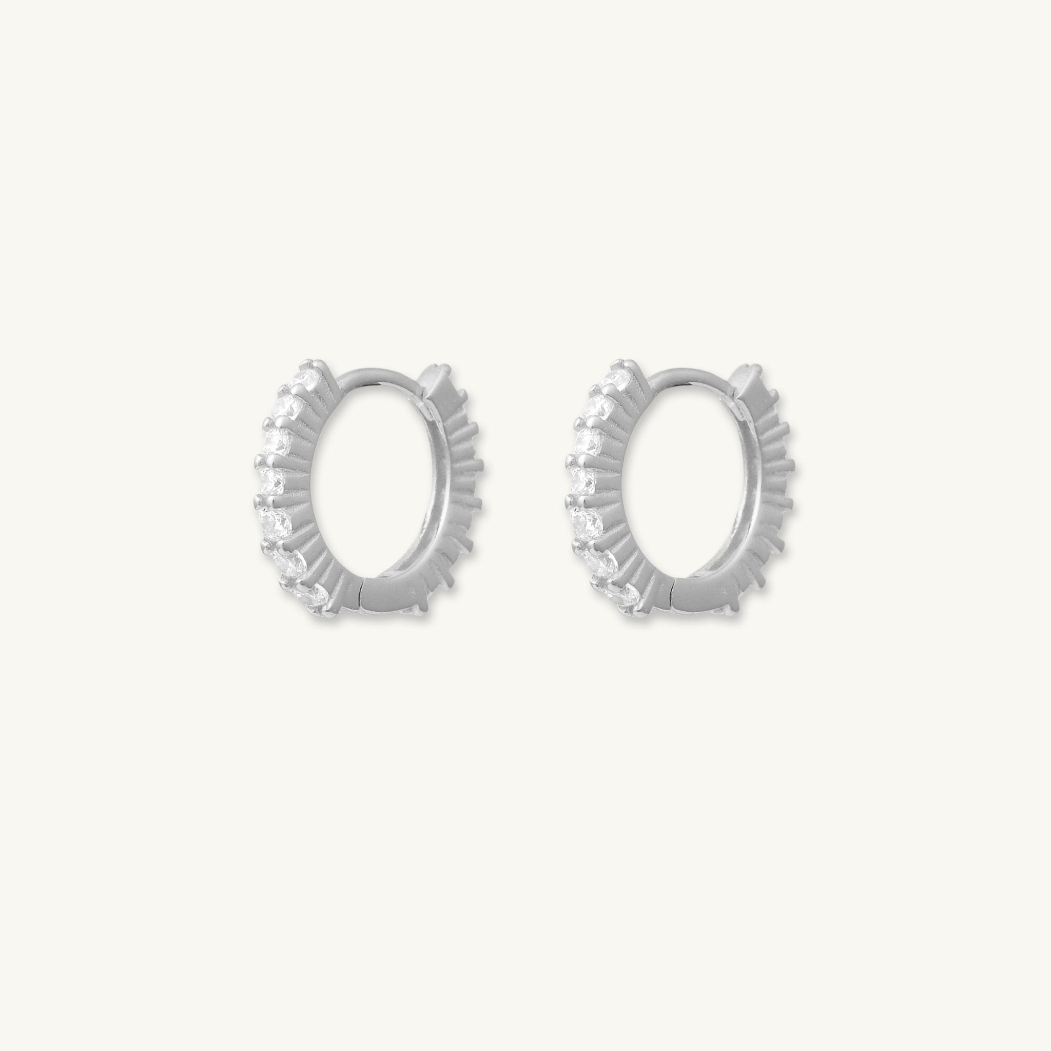 Mini Sapphire Huggie Earrings - Camile & Stone