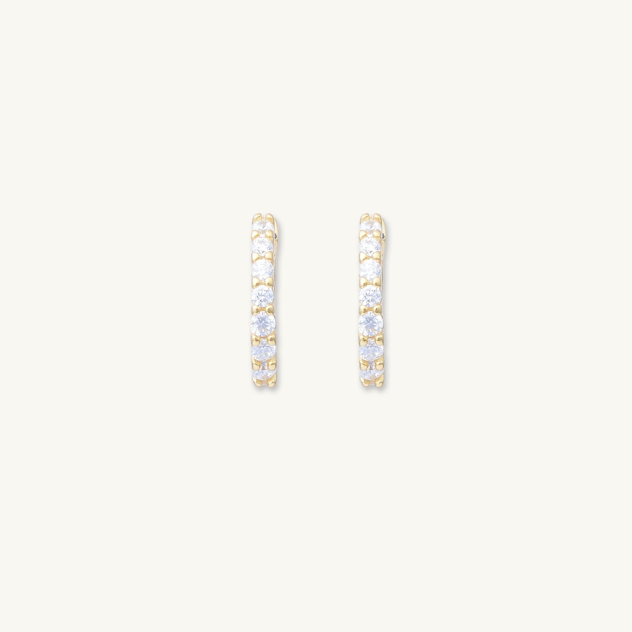Mini Sapphire Huggie Earrings - Camile & Stone