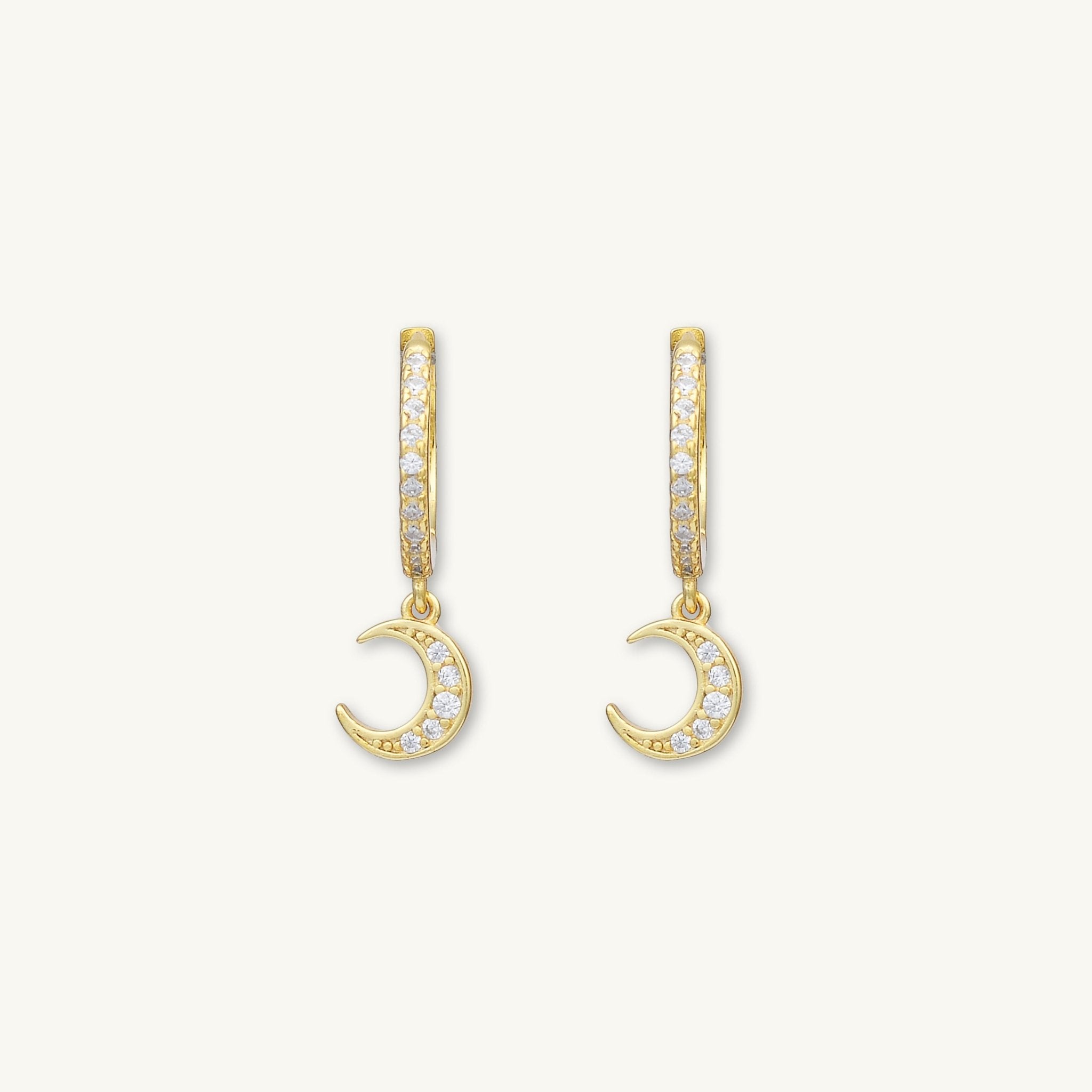 Moon Sapphire Huggie Earrings - Camile & Stone