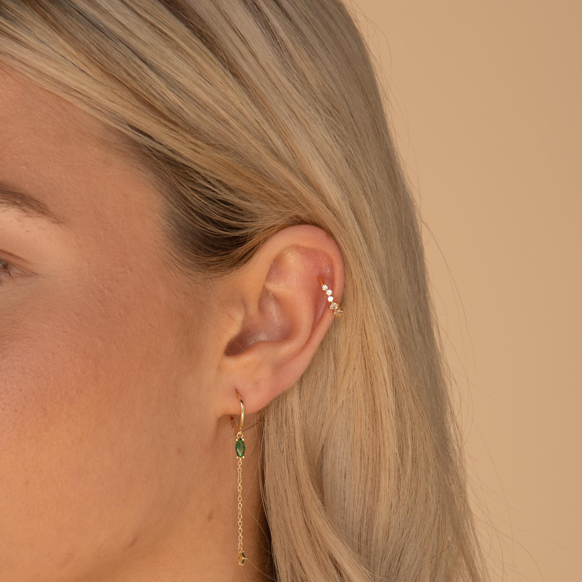 Multi Sapphire Ear Cuff - Camile & Stone