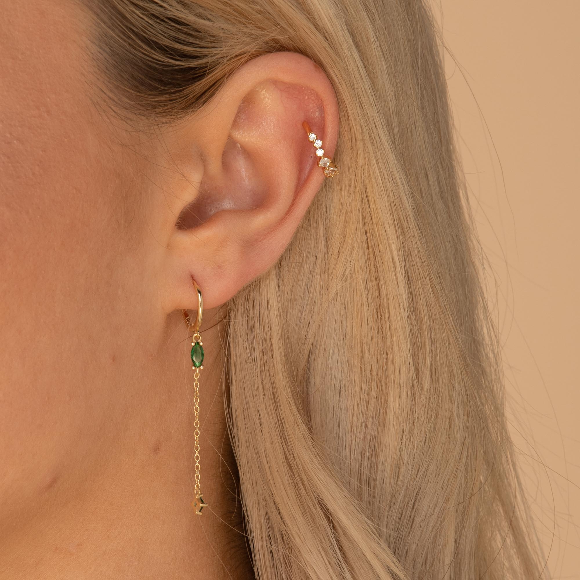 Multi Sapphire Ear Cuff - Camile & Stone