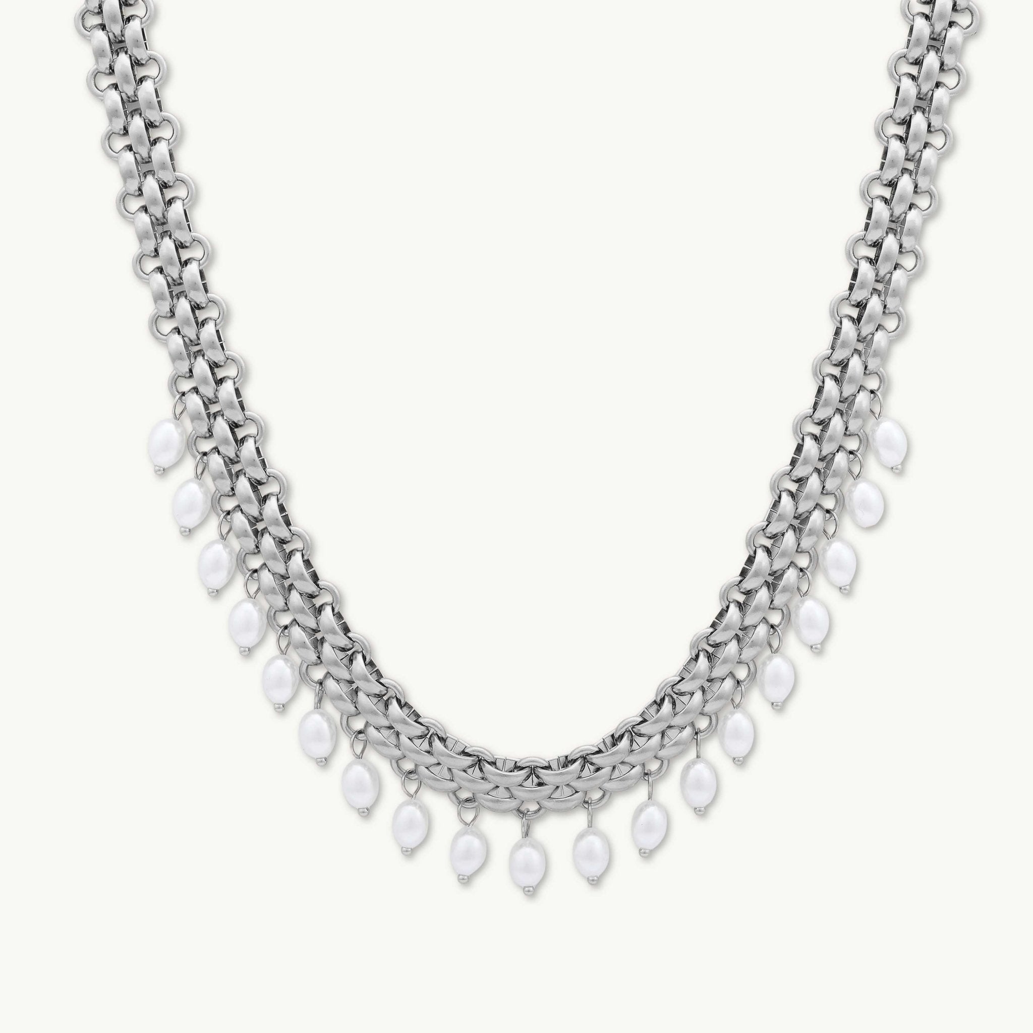 Nara Pearl Chunky Statement Necklace - Camile & Stone