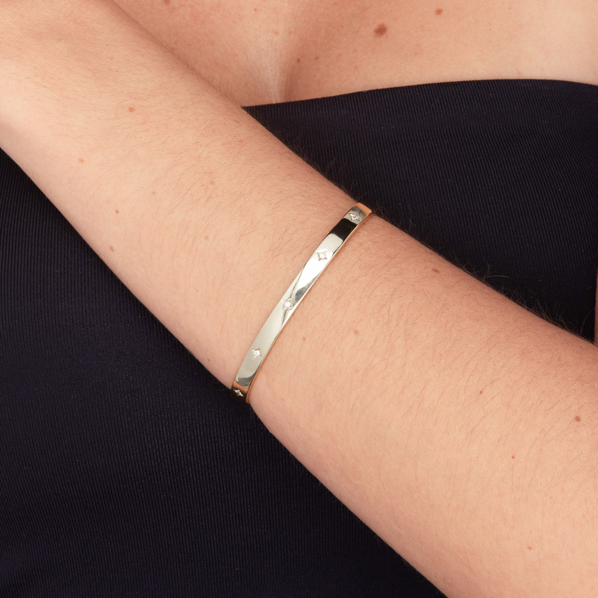 North Star Bangle Bracelet - Camile & Stone