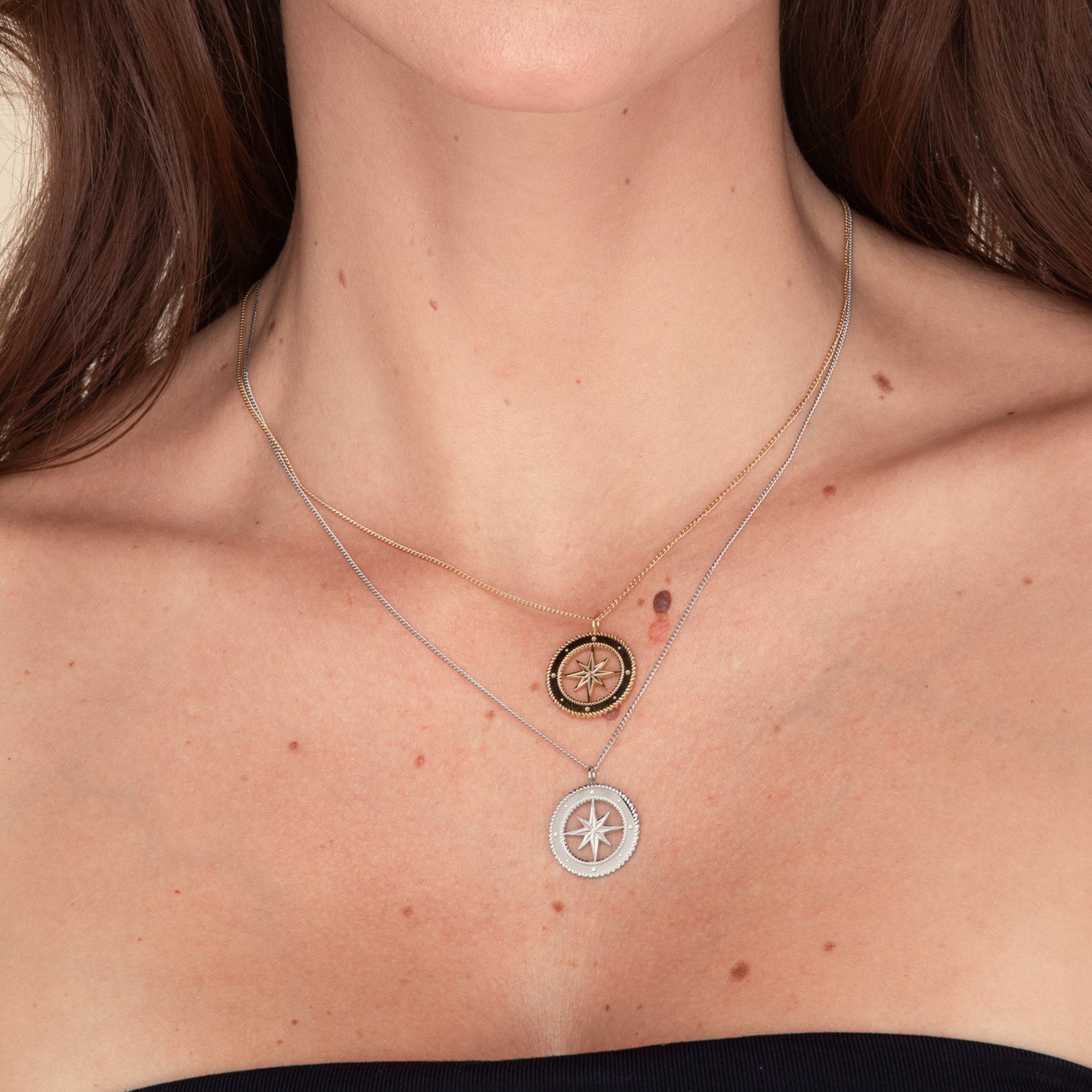 North Star Compass Necklace - Camile & Stone