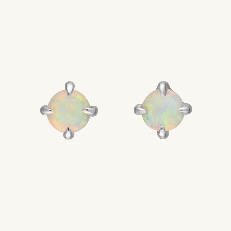 Opal Gemstone Stud Earrings - Camile & Stone