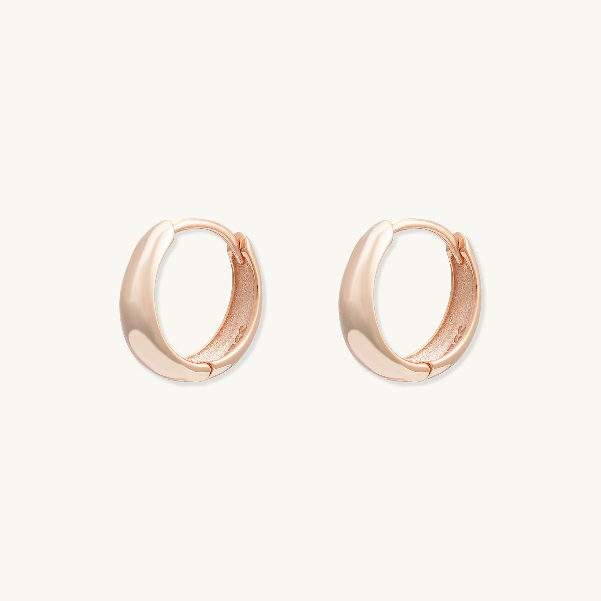 Oval Dome Huggie Earrings - Camile & Stone