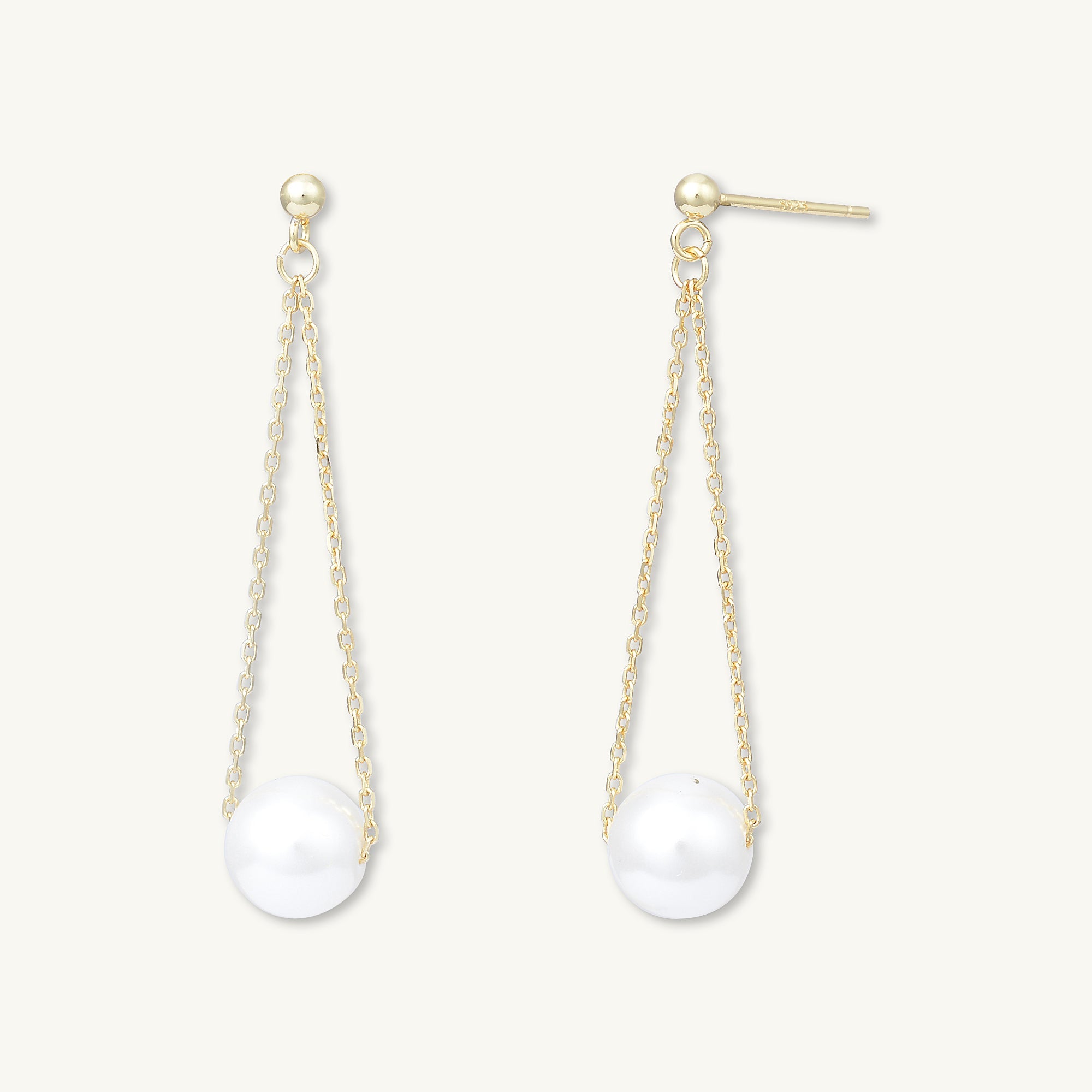 Pearl Drop Stud Earrings - Camile & Stone