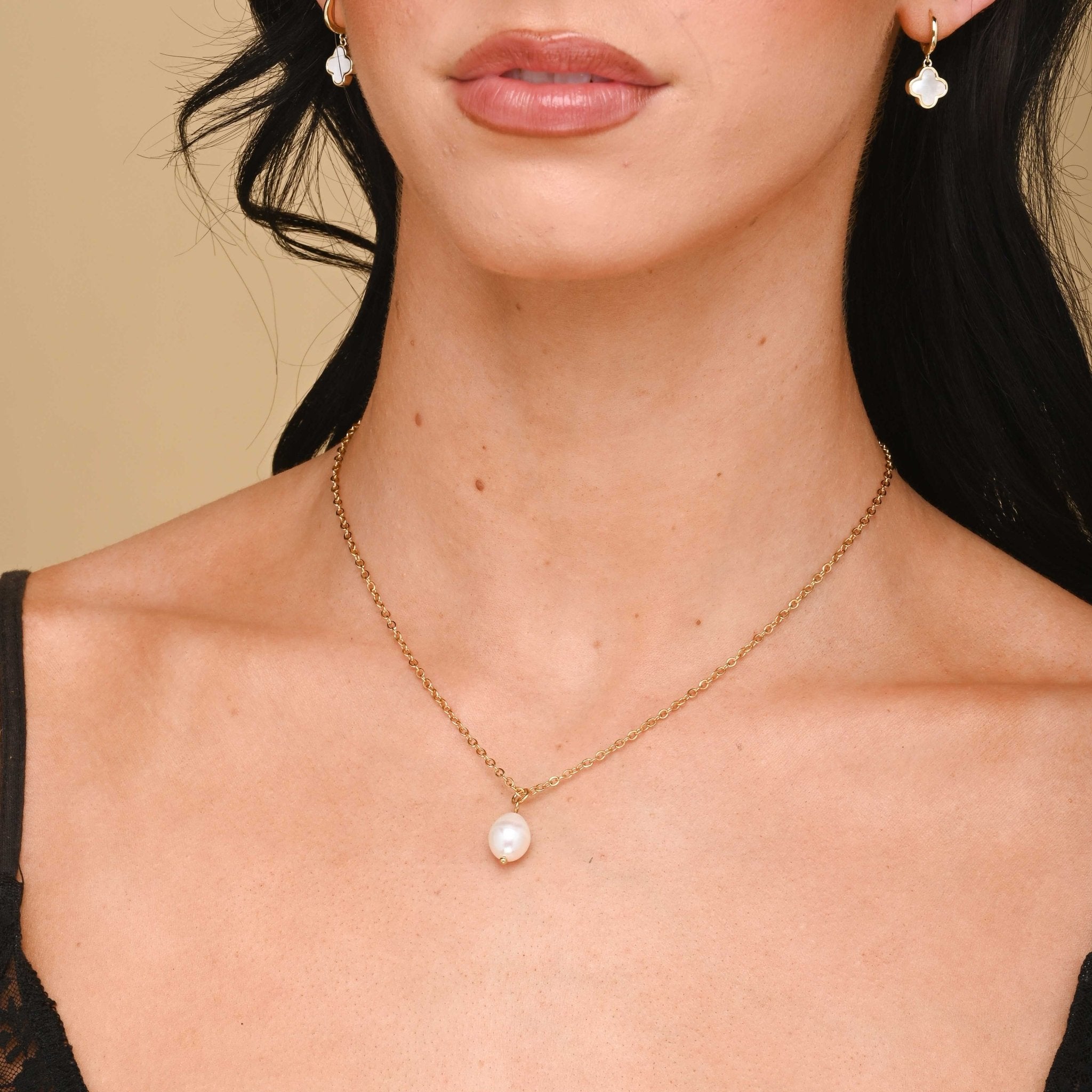Pearl Figaro Chain Necklace - Camile & Stone