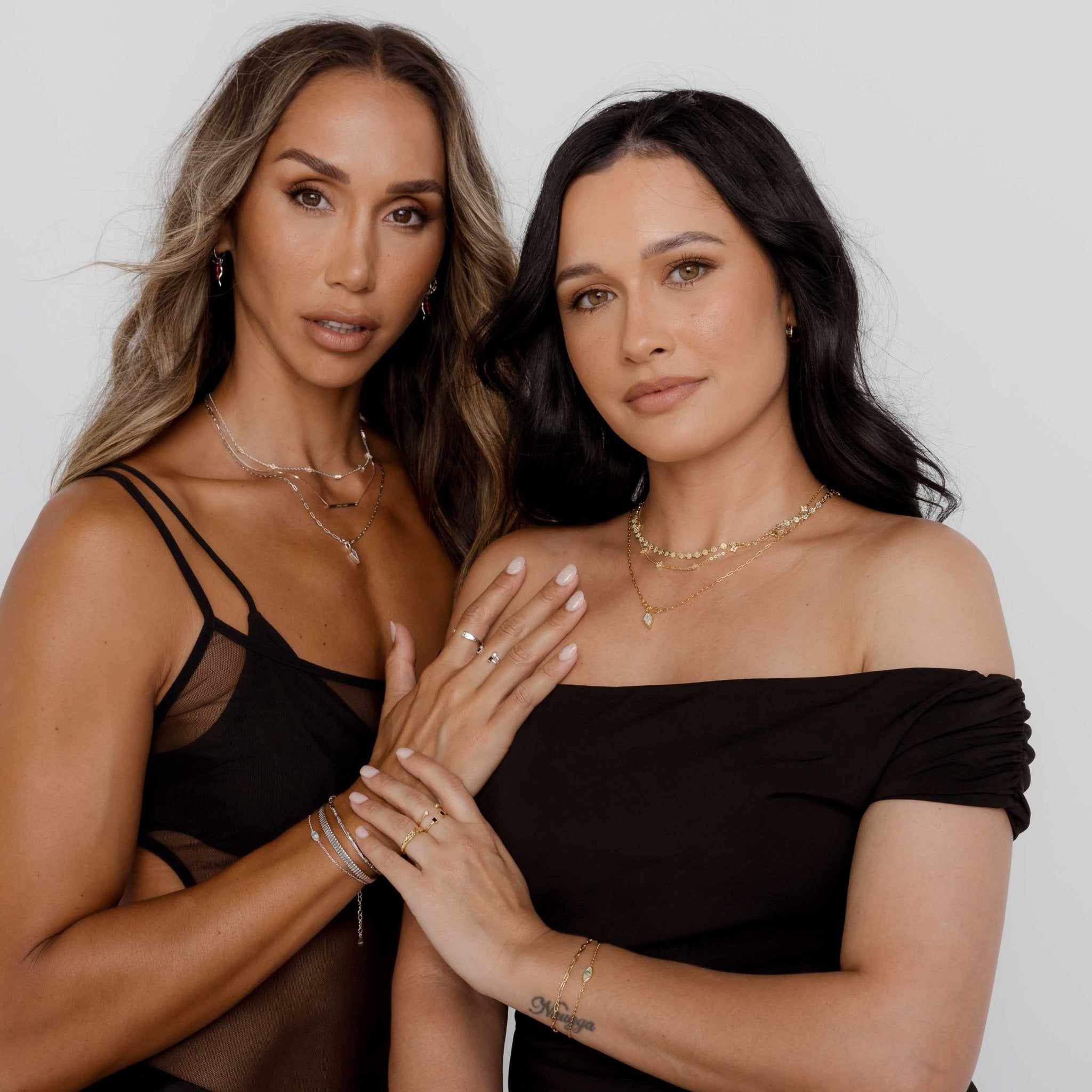 Rectangle Onyx Open Ring - Camile & Stone