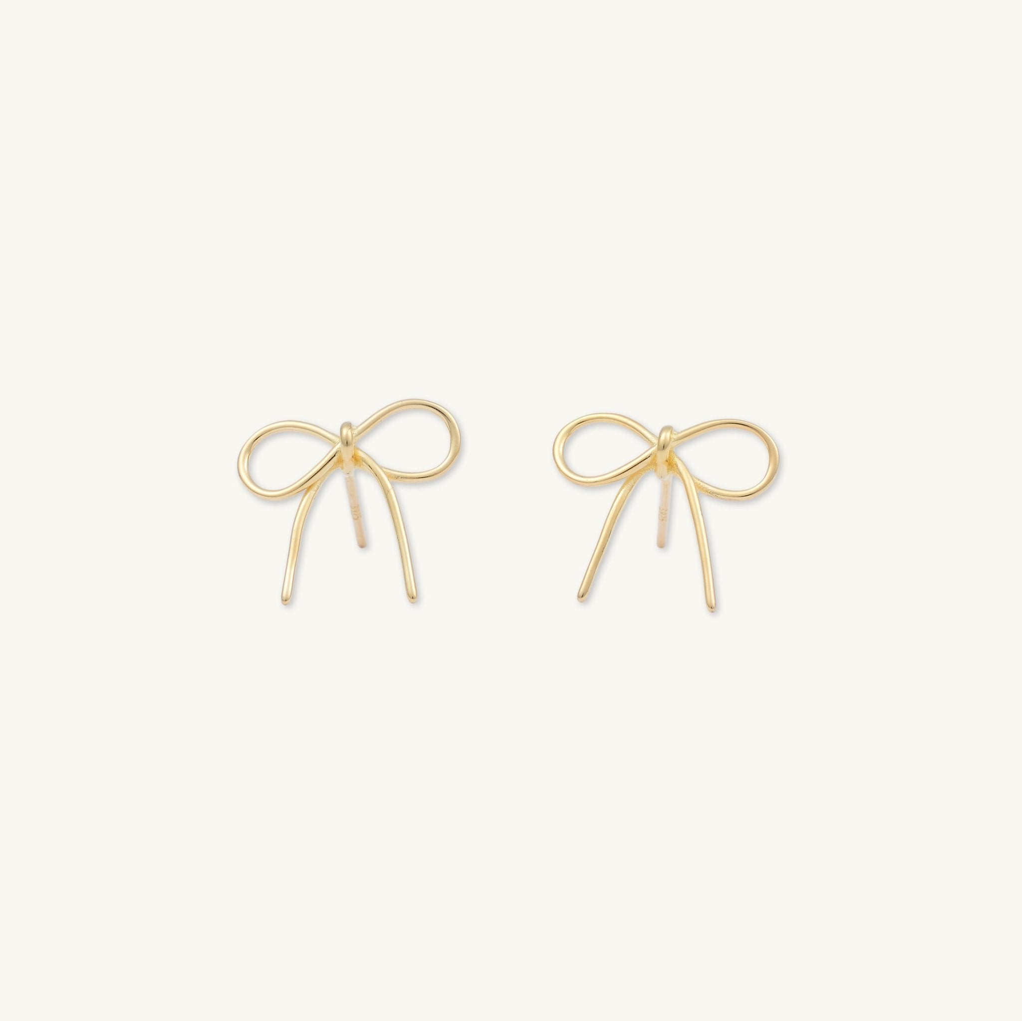 Ribbon Bow Stud Earrings - Camile & Stone