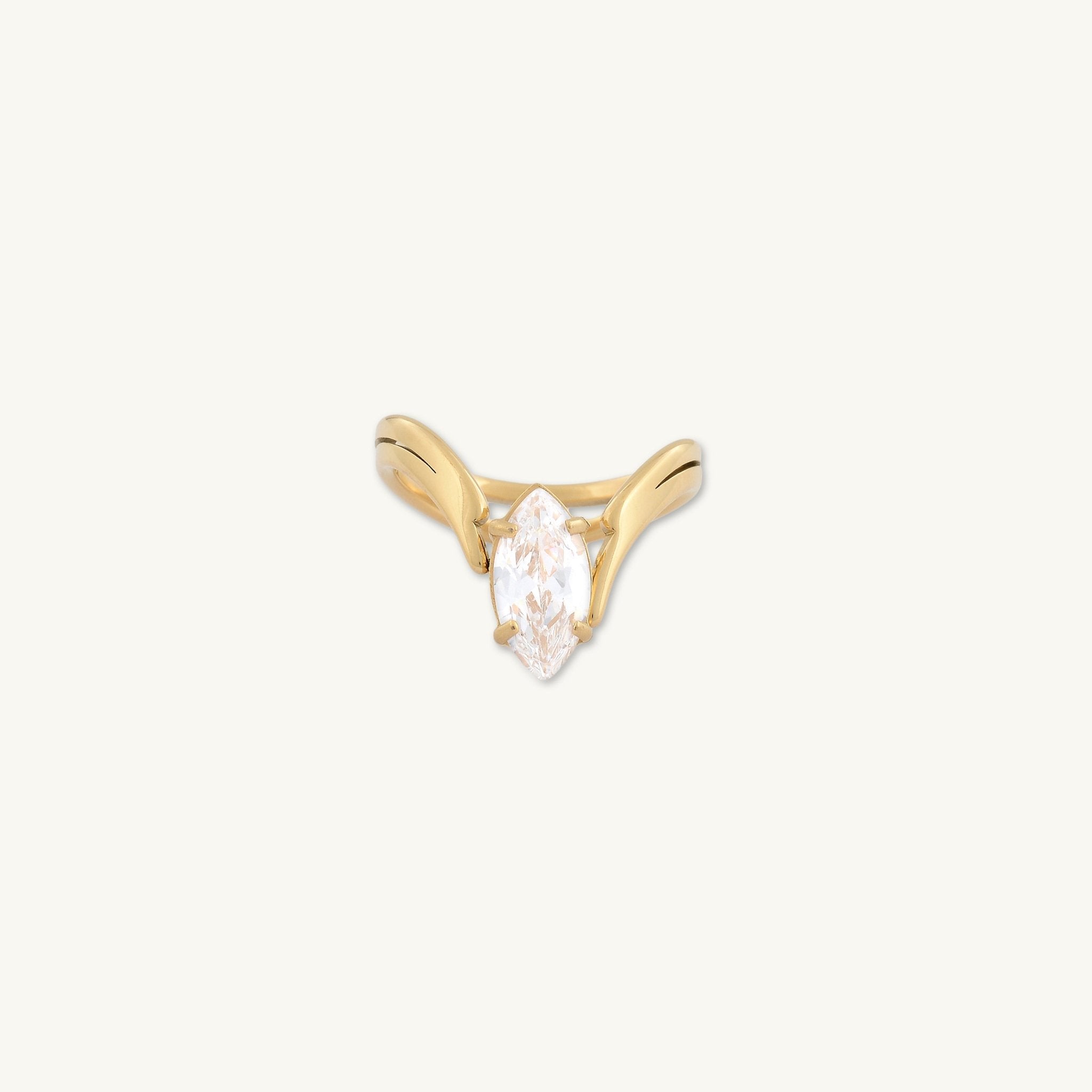 Rina Marquise V Ring - Camile & Stone