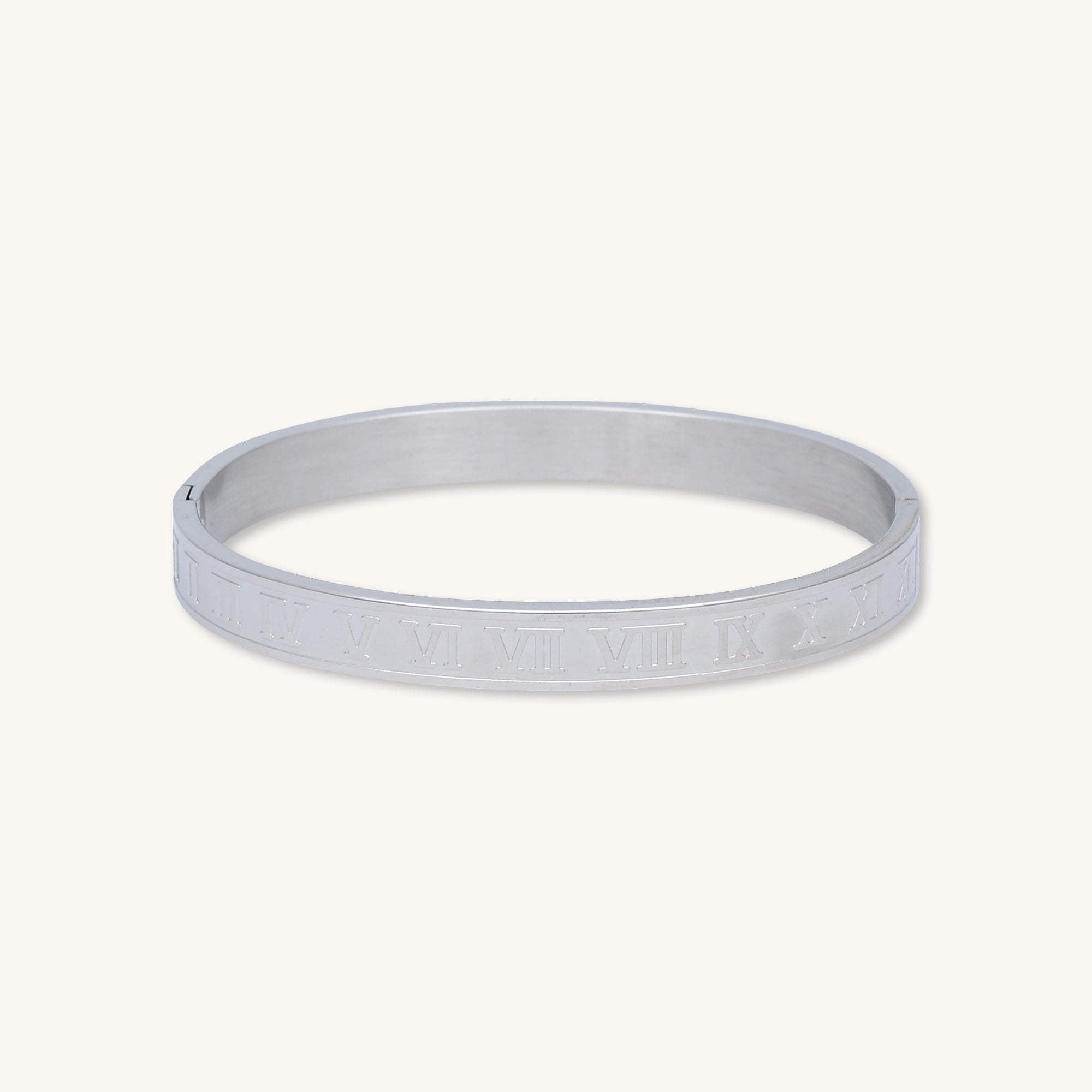Roman Numerals Bangle Bracelet - Camile & Stone