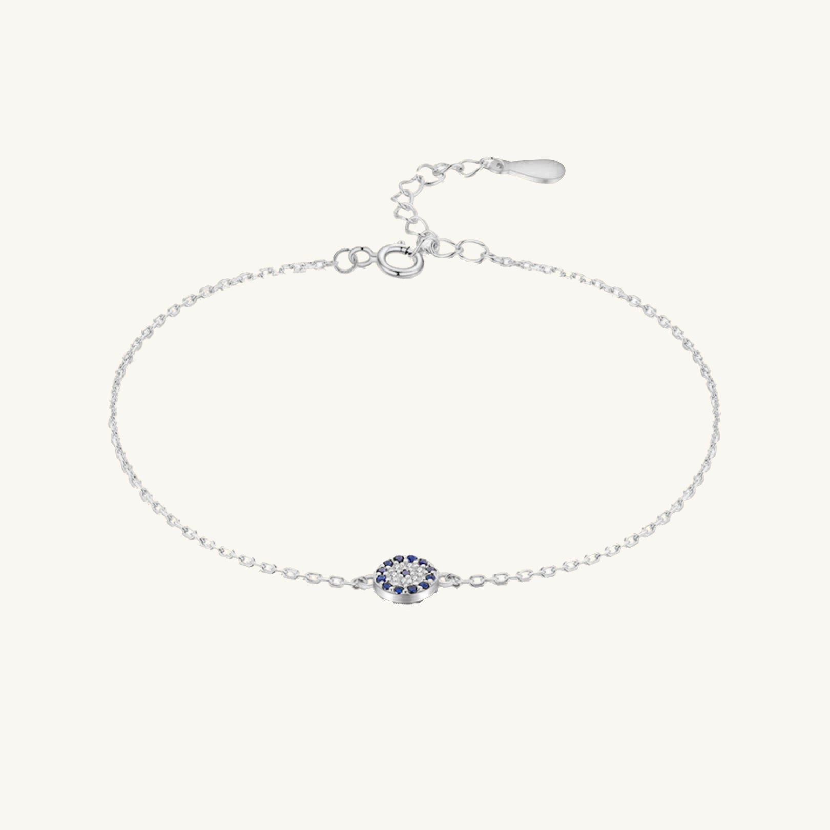 Round Evil Eye Pave Bracelet - Camile & Stone