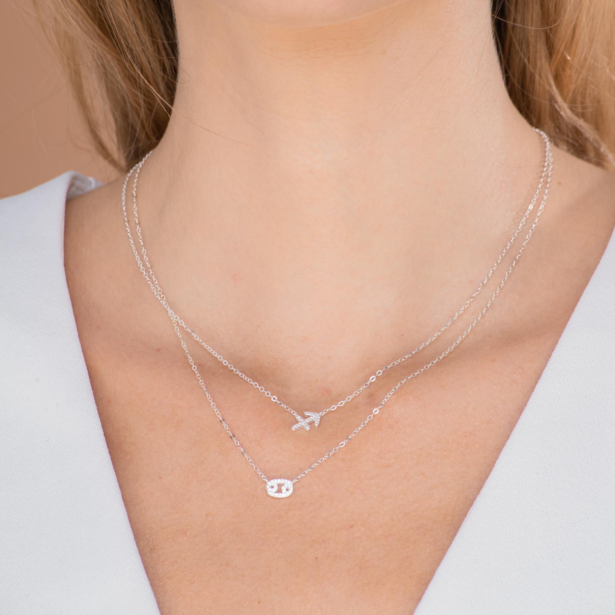 Sagittarius Sapphire Charm Zodiac Star Sign Necklace - Camile & Stone