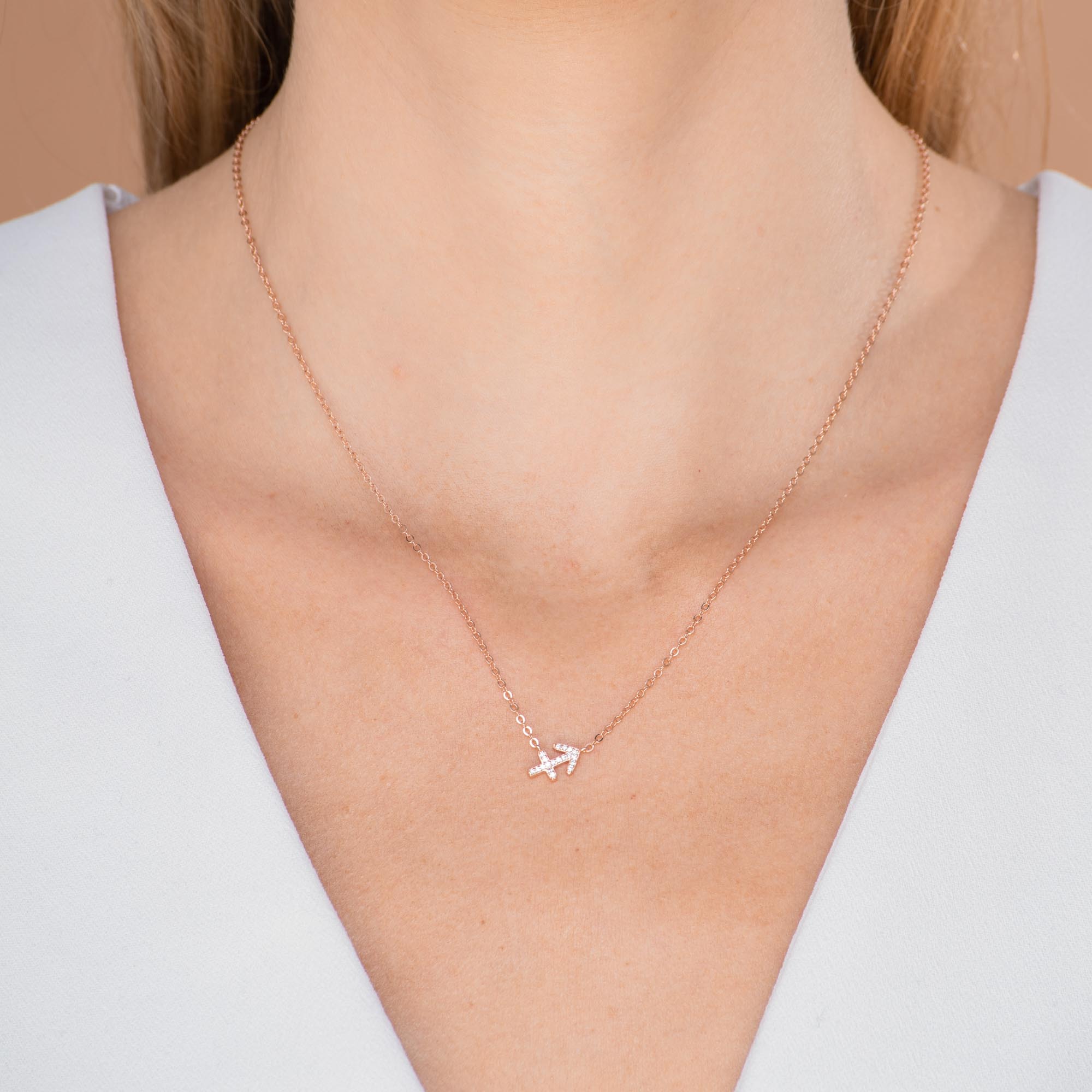 Sagittarius Sapphire Charm Zodiac Star Sign Necklace - Camile & Stone