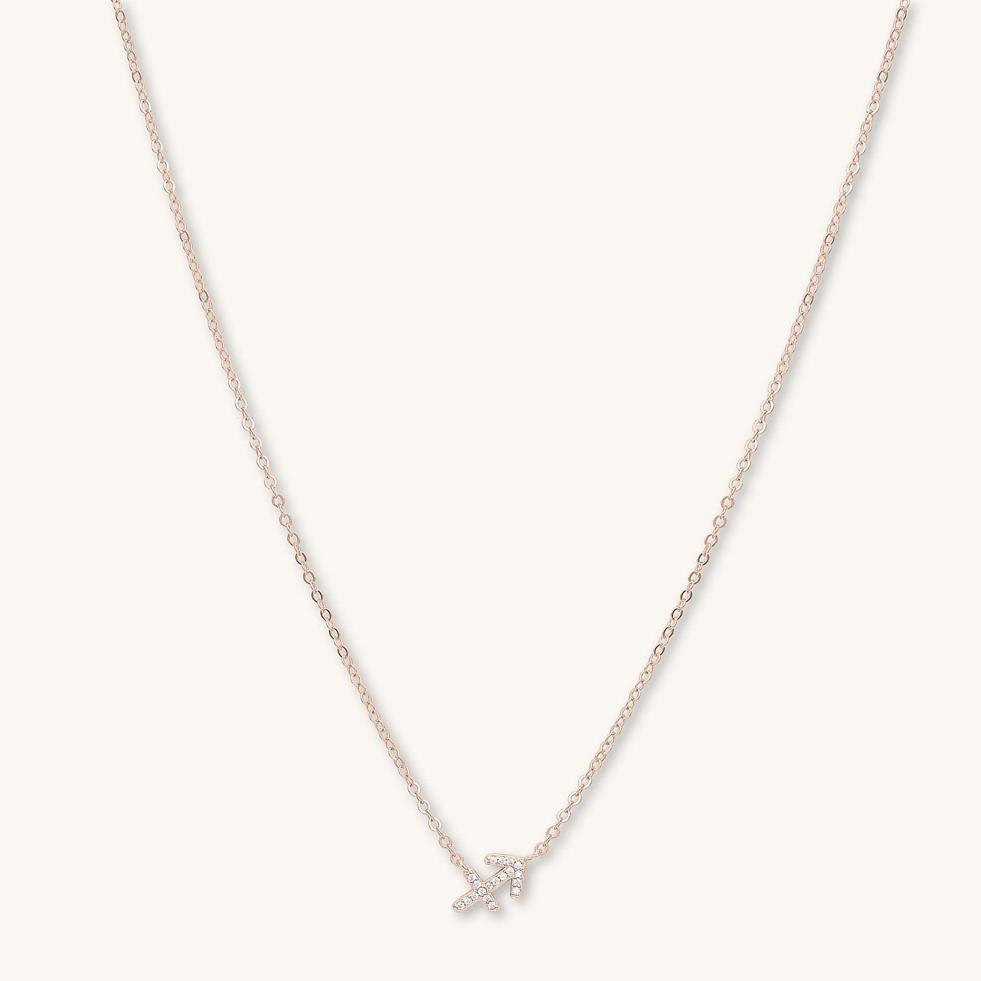Sagittarius Sapphire Charm Zodiac Star Sign Necklace - Camile & Stone