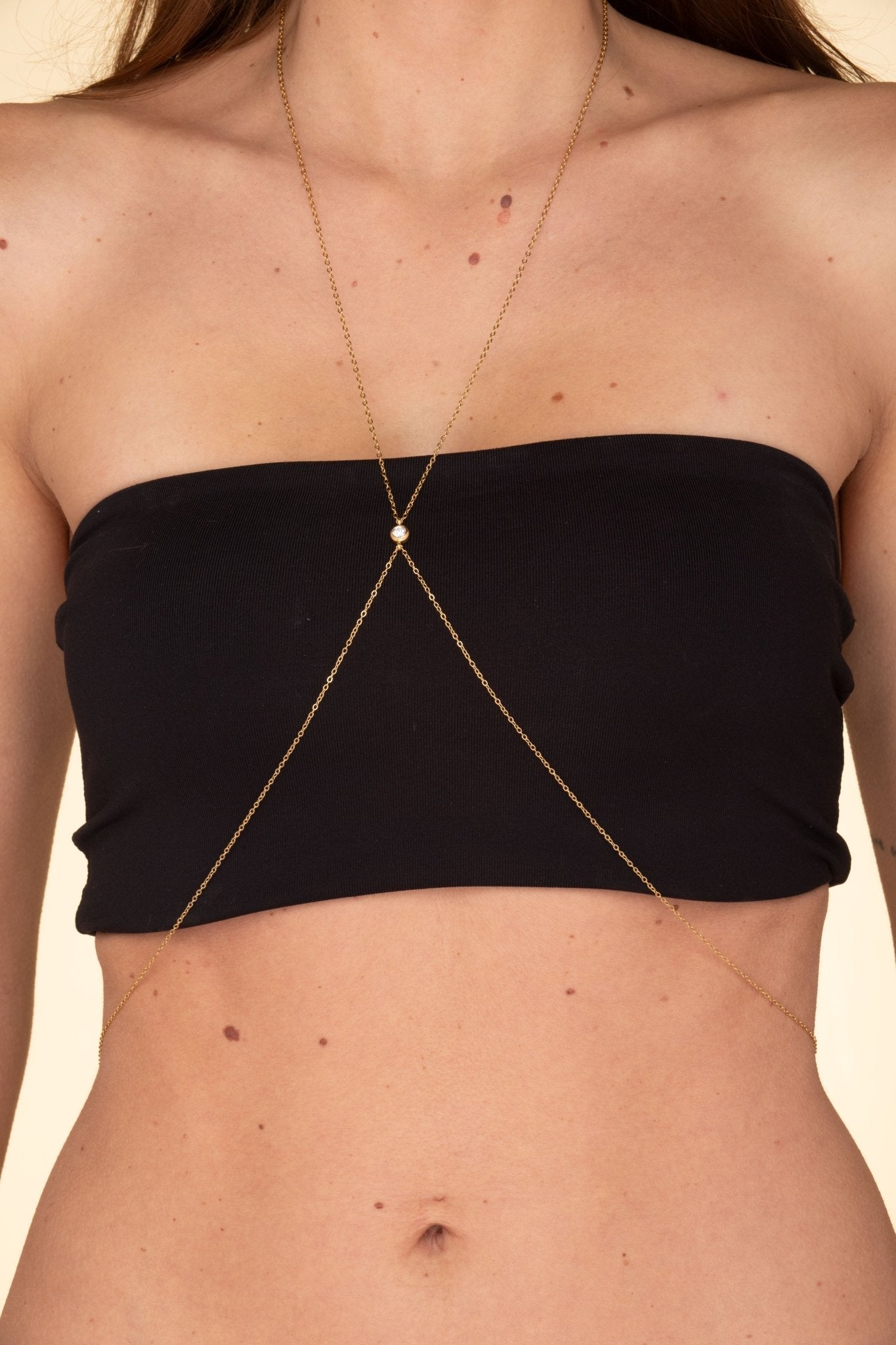 Sapphire Bezel Body Waist Chain - Camile & Stone