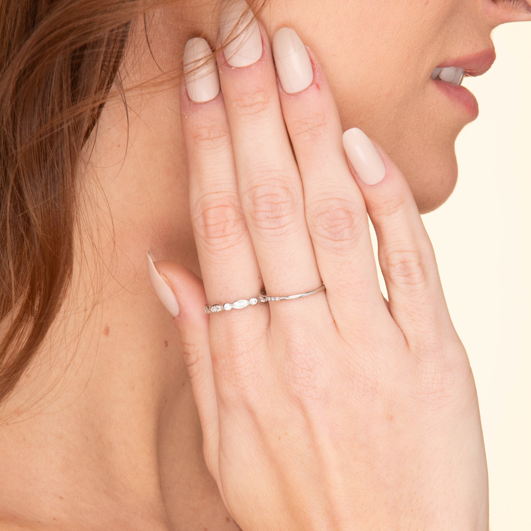 Sapphire Marquise Stacker Ring - Camile & Stone