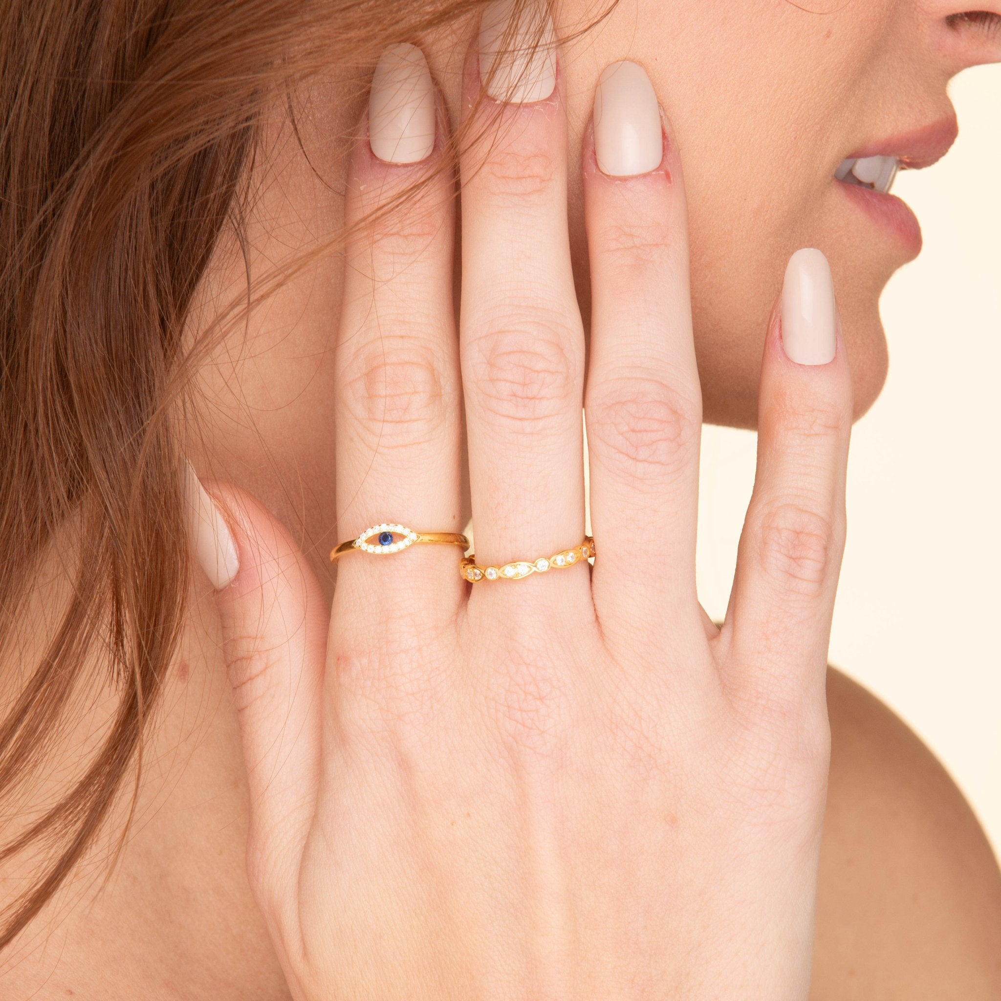 Sapphire Marquise Stacker Ring - Camile & Stone