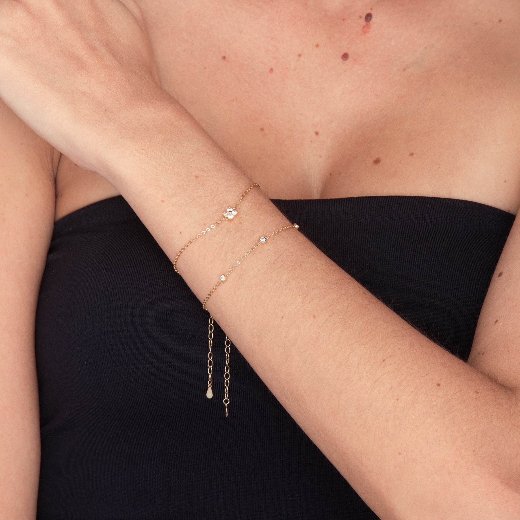 Sapphire Station Chain Bracelet - Camile & Stone