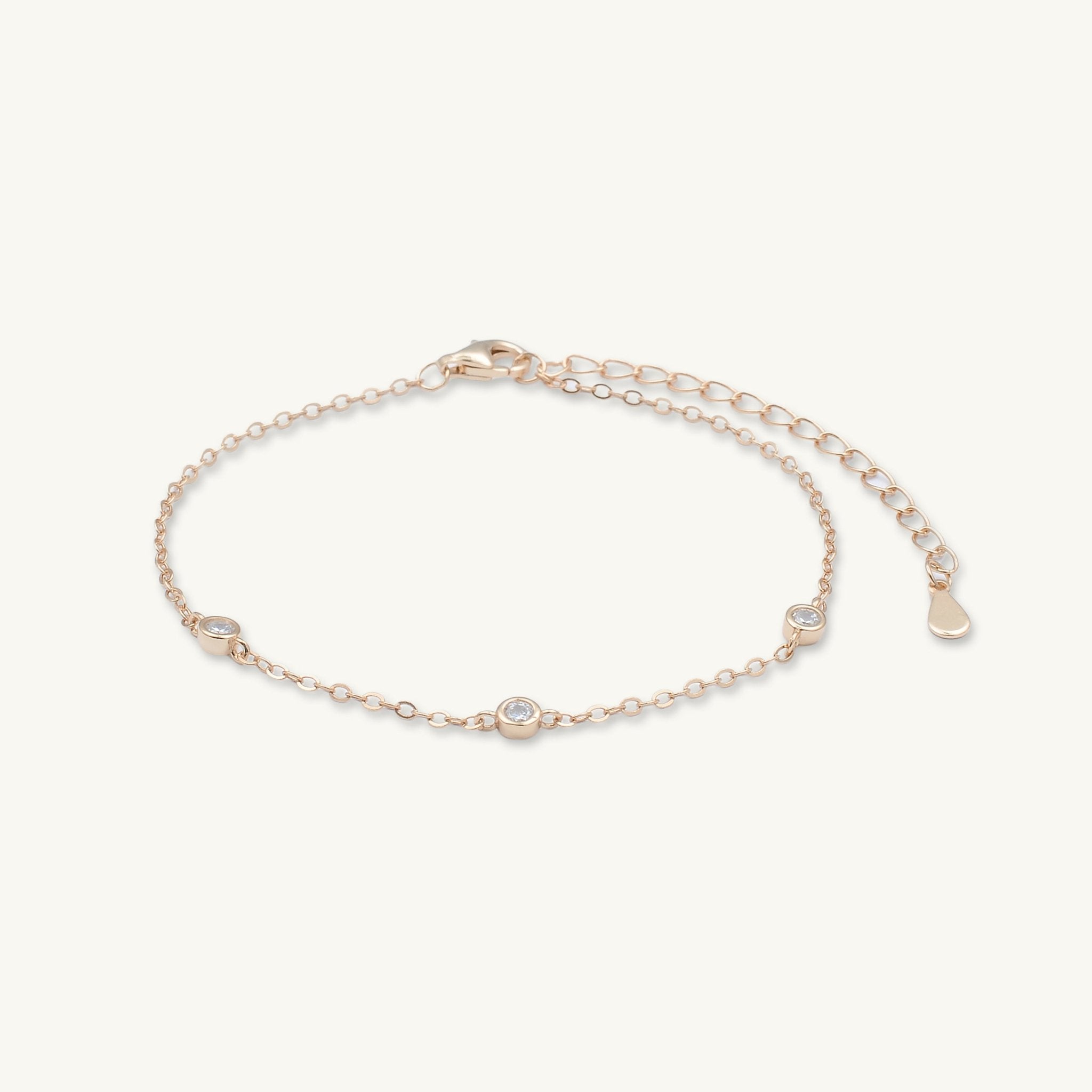 Sapphire Station Chain Bracelet - Camile & Stone