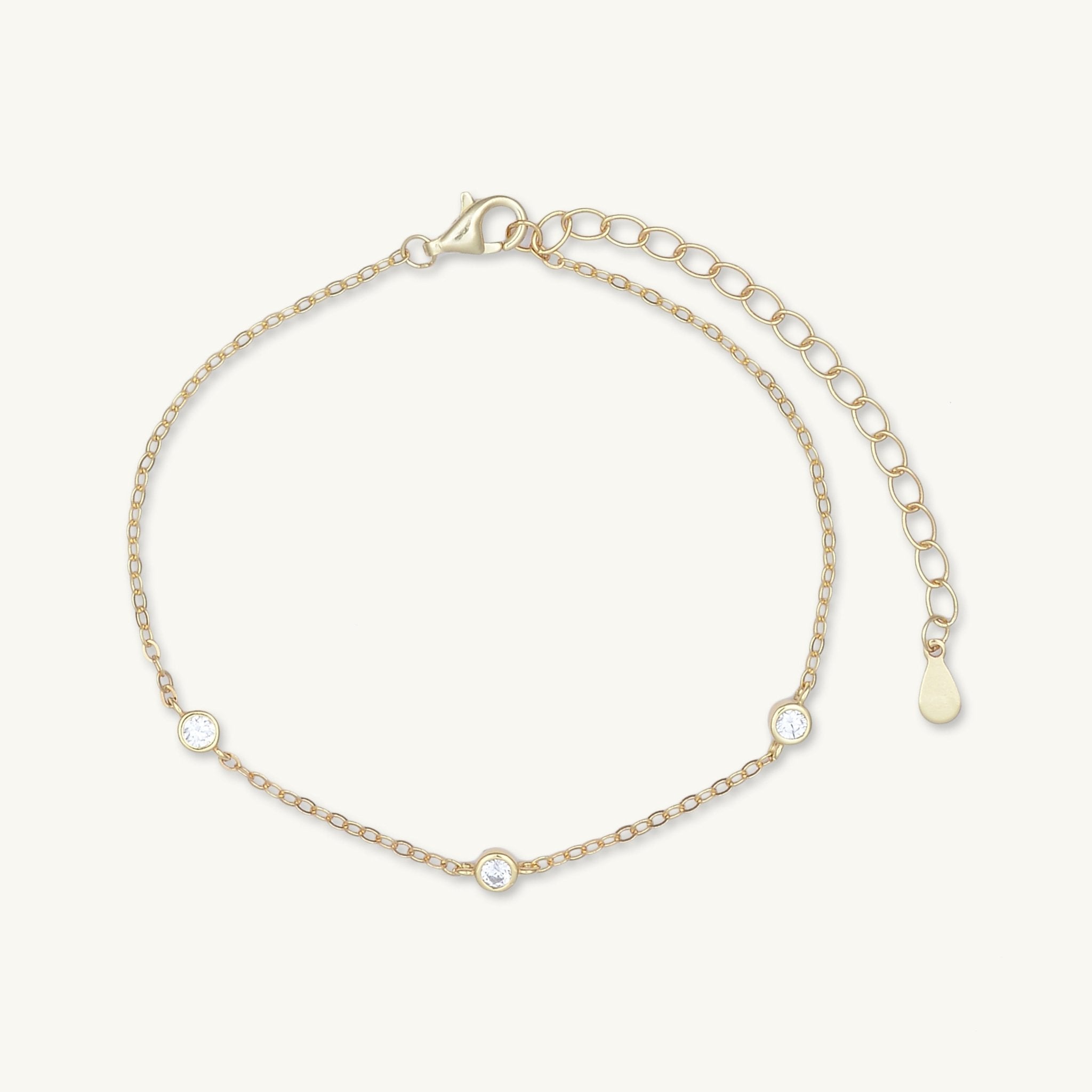 Sapphire Station Chain Bracelet - Camile & Stone