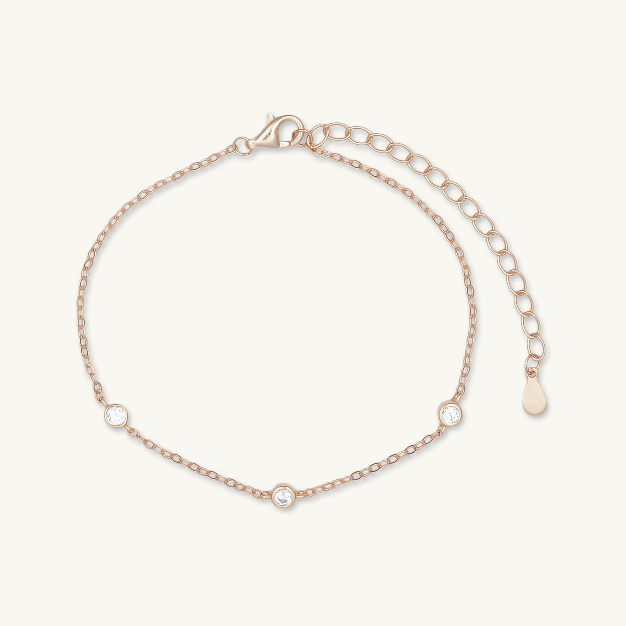 Sapphire Station Chain Bracelet - Camile & Stone