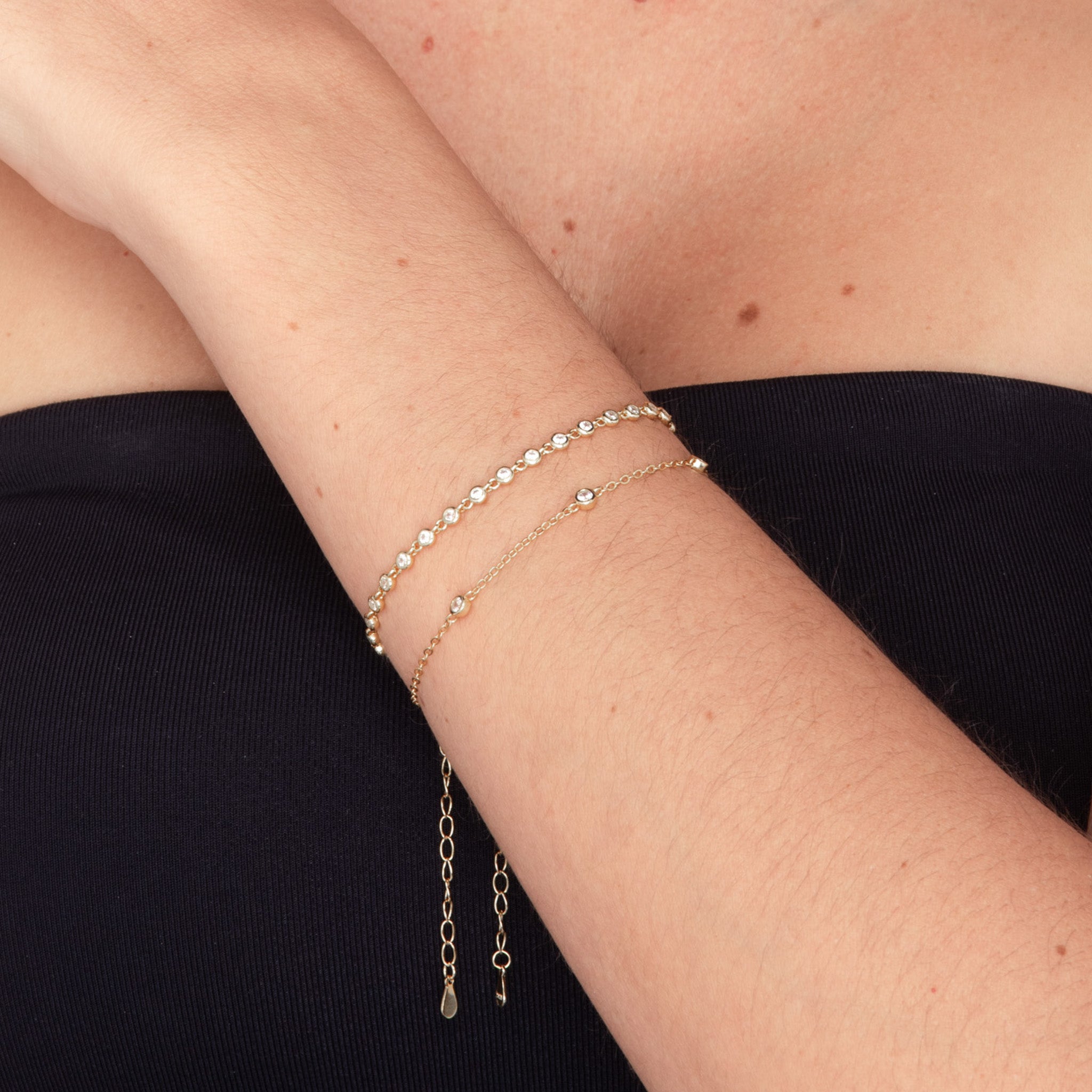 Sapphire Station Chain Bracelet - Camile & Stone