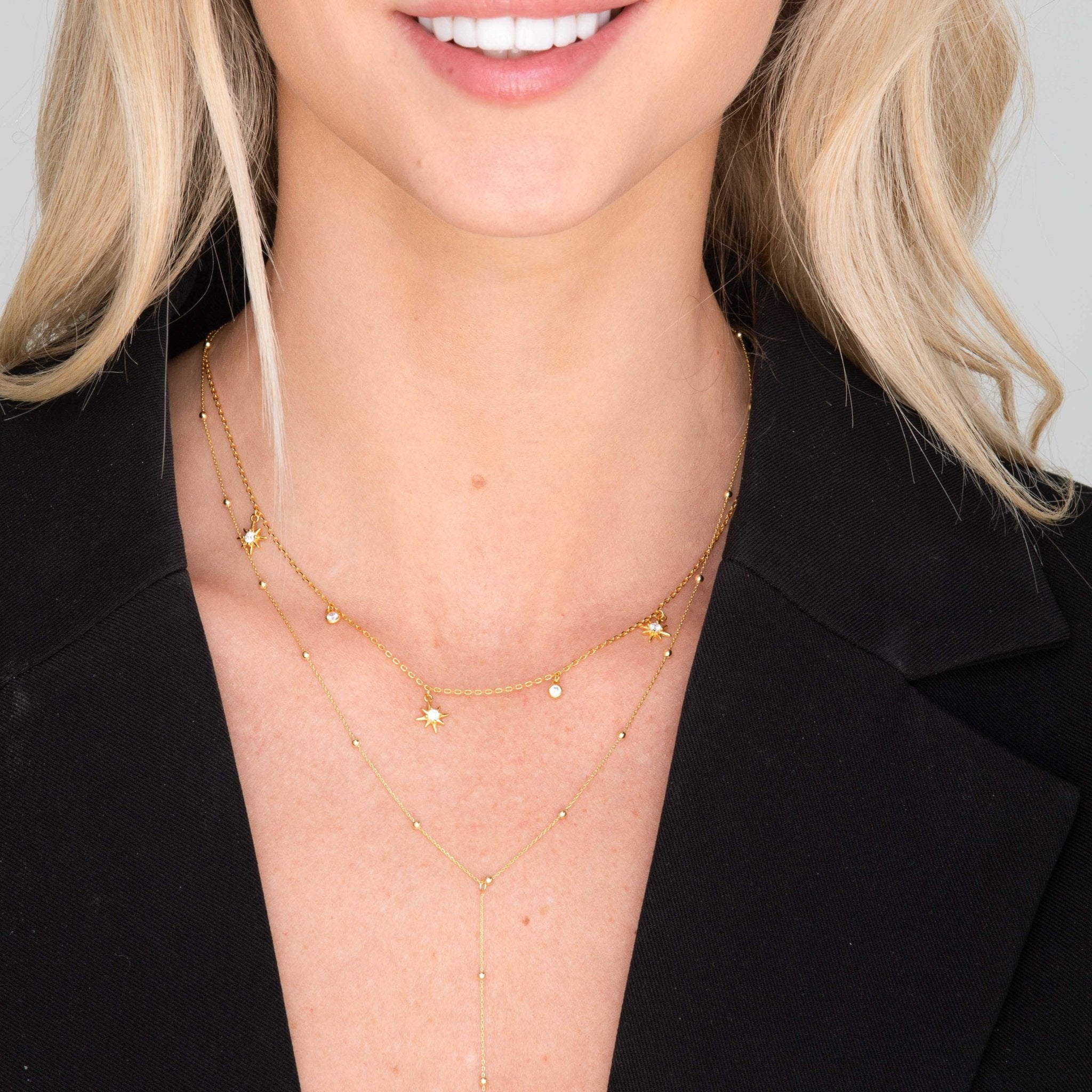 Satellite Drop Chain Y Necklace - Camile & Stone