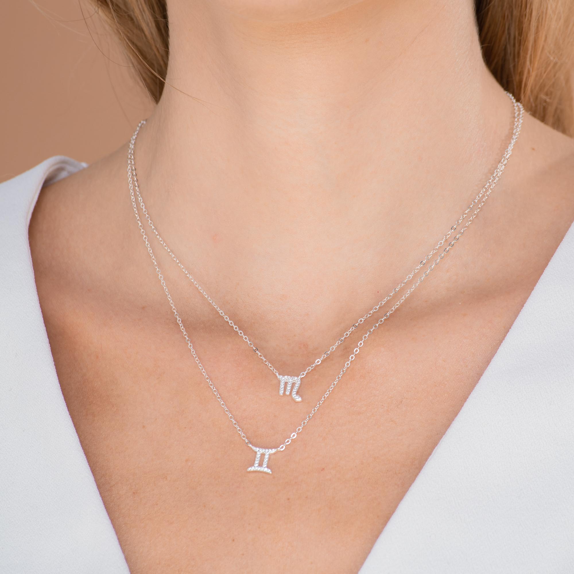 Scorpio Sapphire Charm Zodiac Star Sign Necklace - Camile & Stone