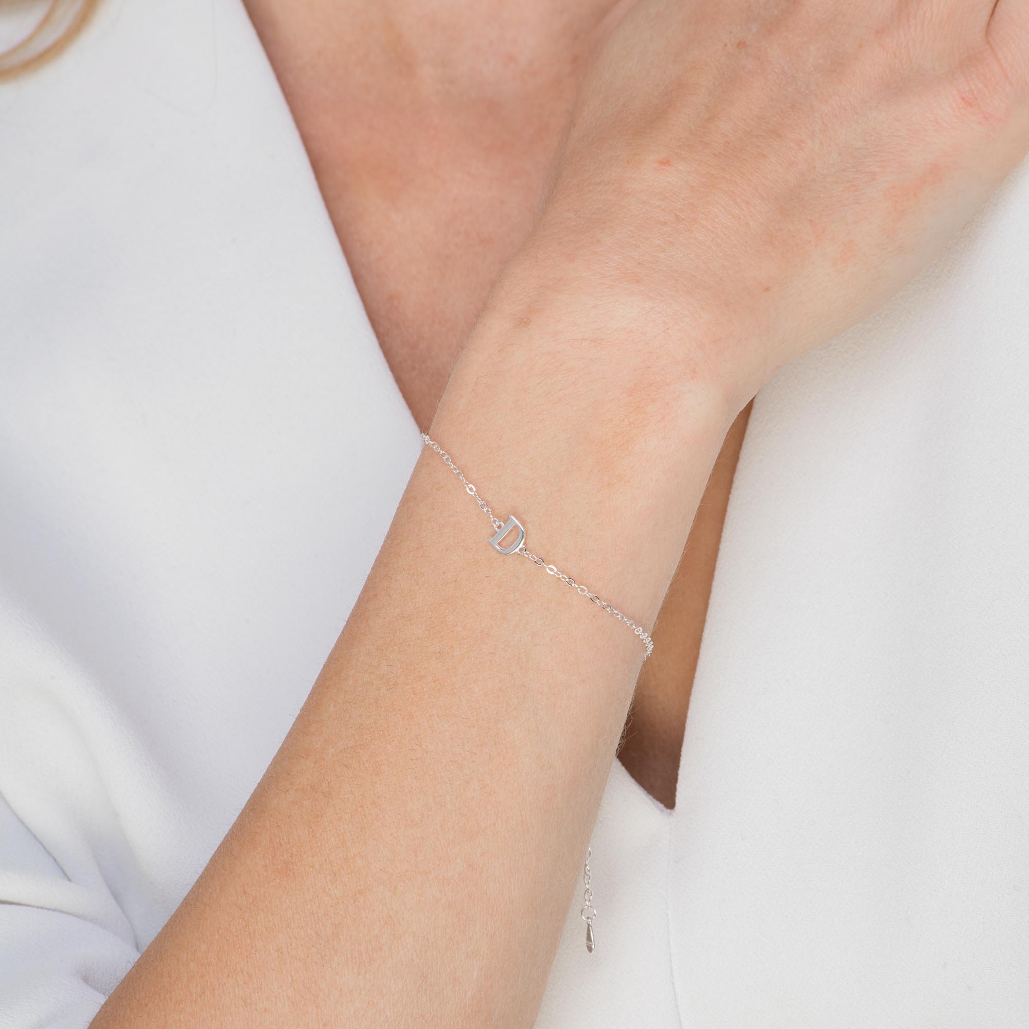 Script Letter Initial Bracelet - Camile & Stone