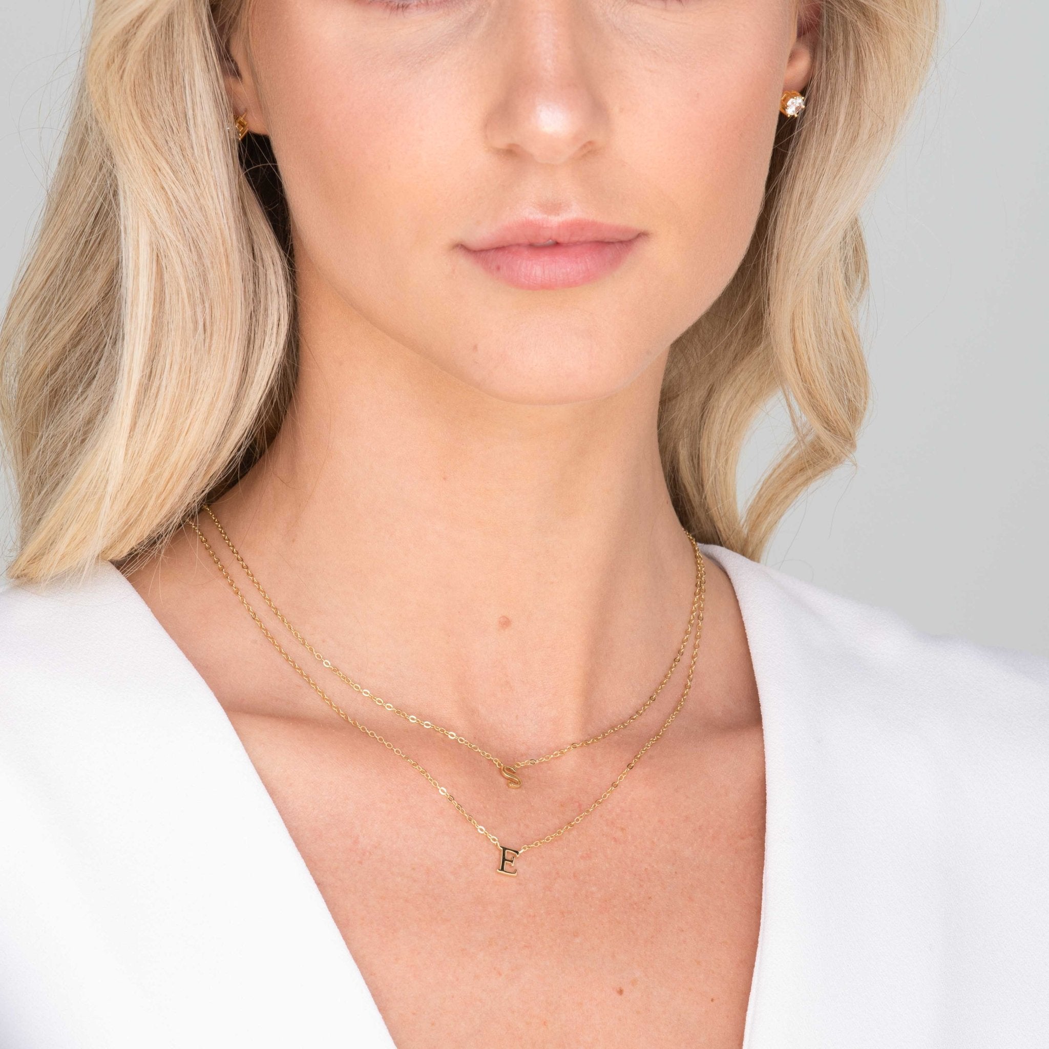 Script Letter Initial Necklace - Camile & Stone