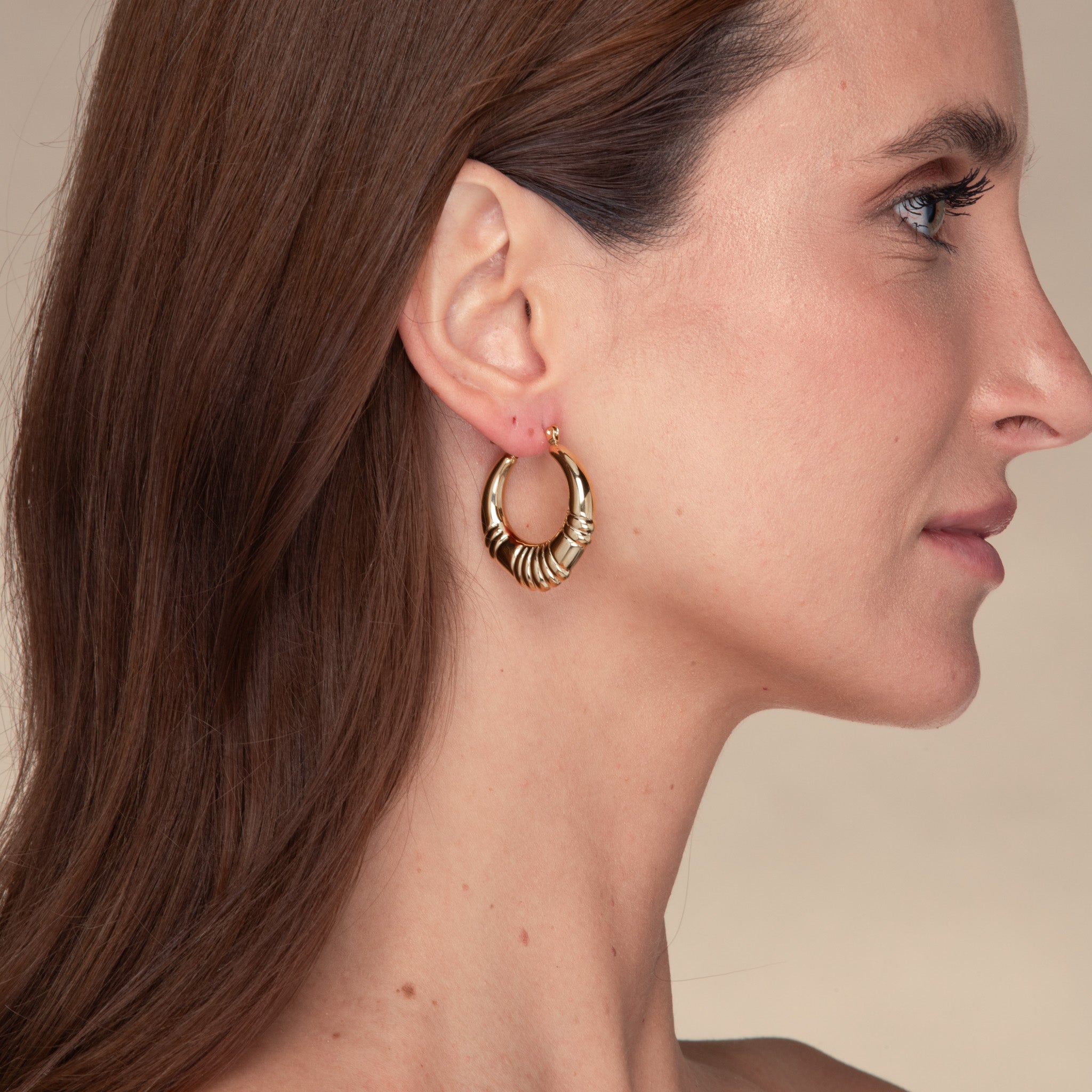Serenity Statement Hoop Earrings - Camile & Stone