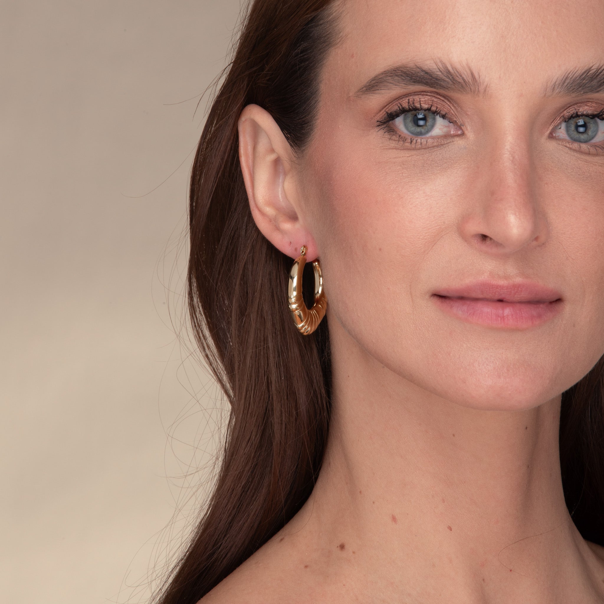 Serenity Statement Hoop Earrings - Camile & Stone