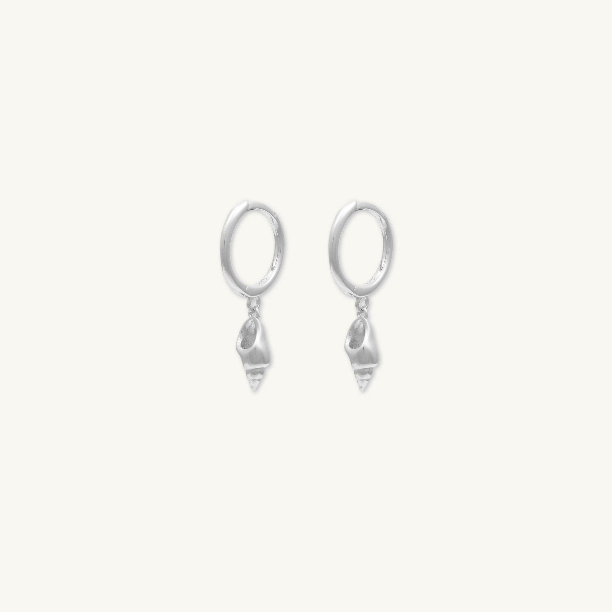 Shell Huggie Hoop Earrings - Camile & Stone