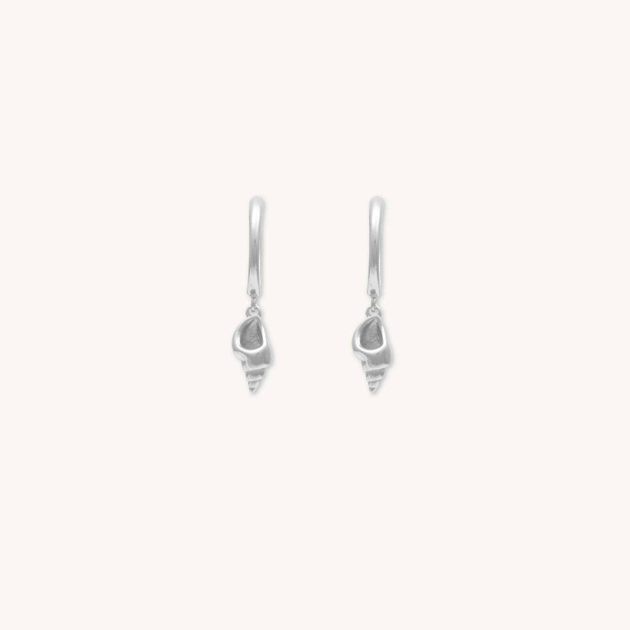 Shell Huggie Hoop Earrings - Camile & Stone