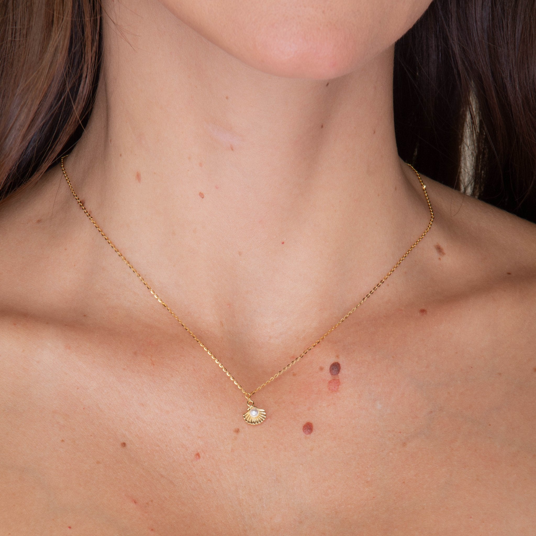 Shell Pearl Necklace - Camile & Stone