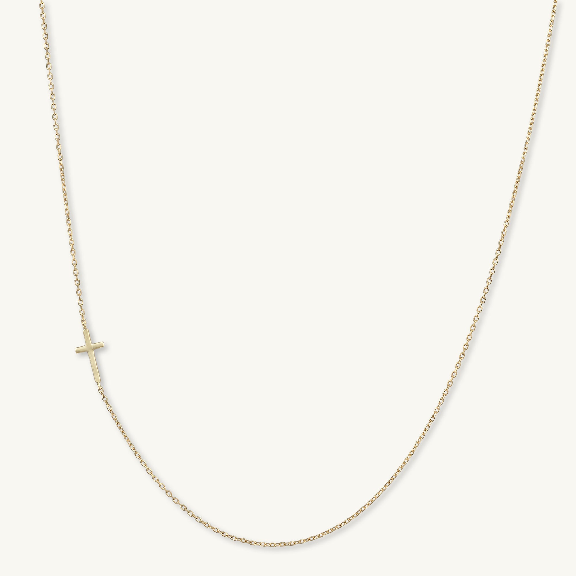 Sideways Cross Necklace - Camile & Stone