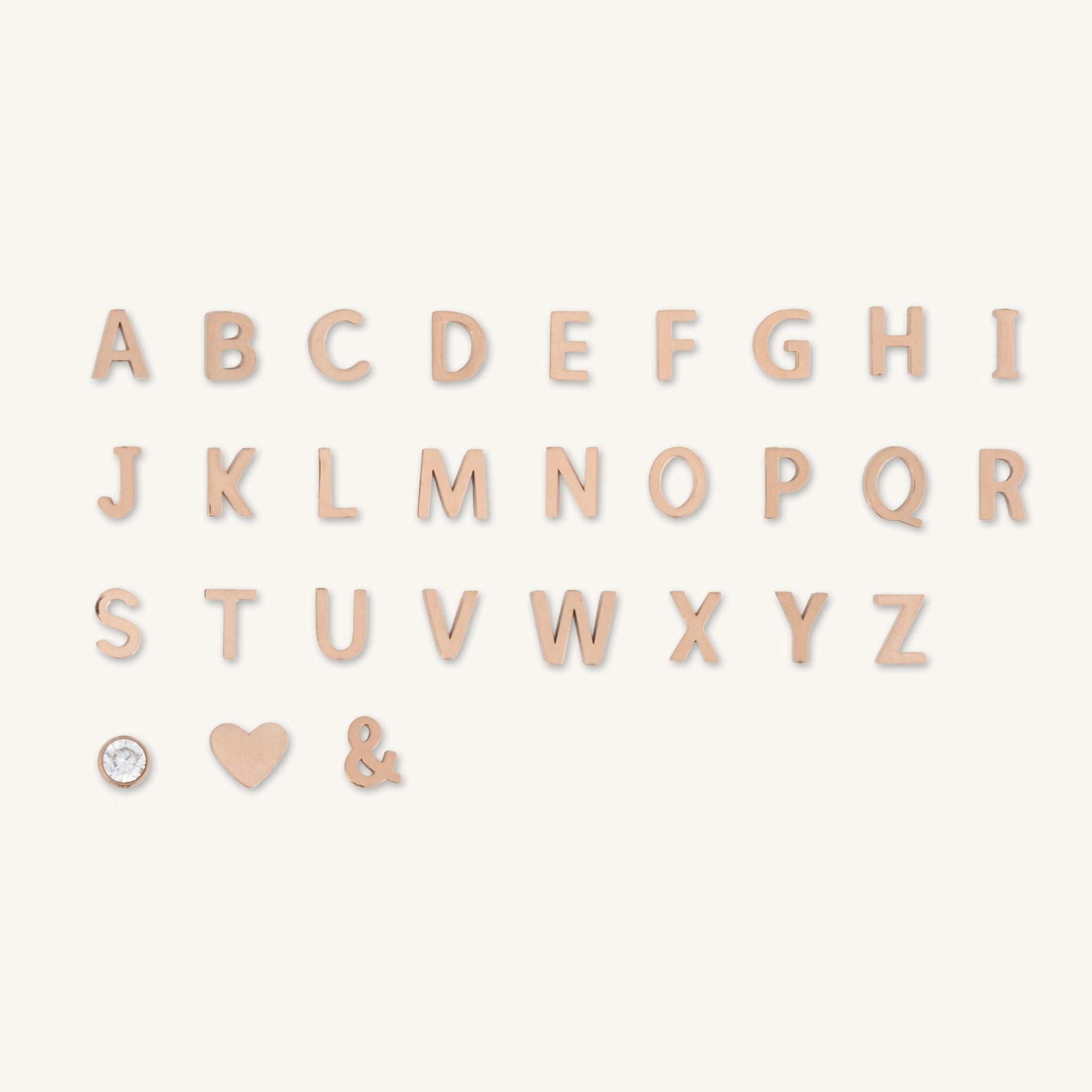 Sideways Pave Letter Necklace - Camile & Stone