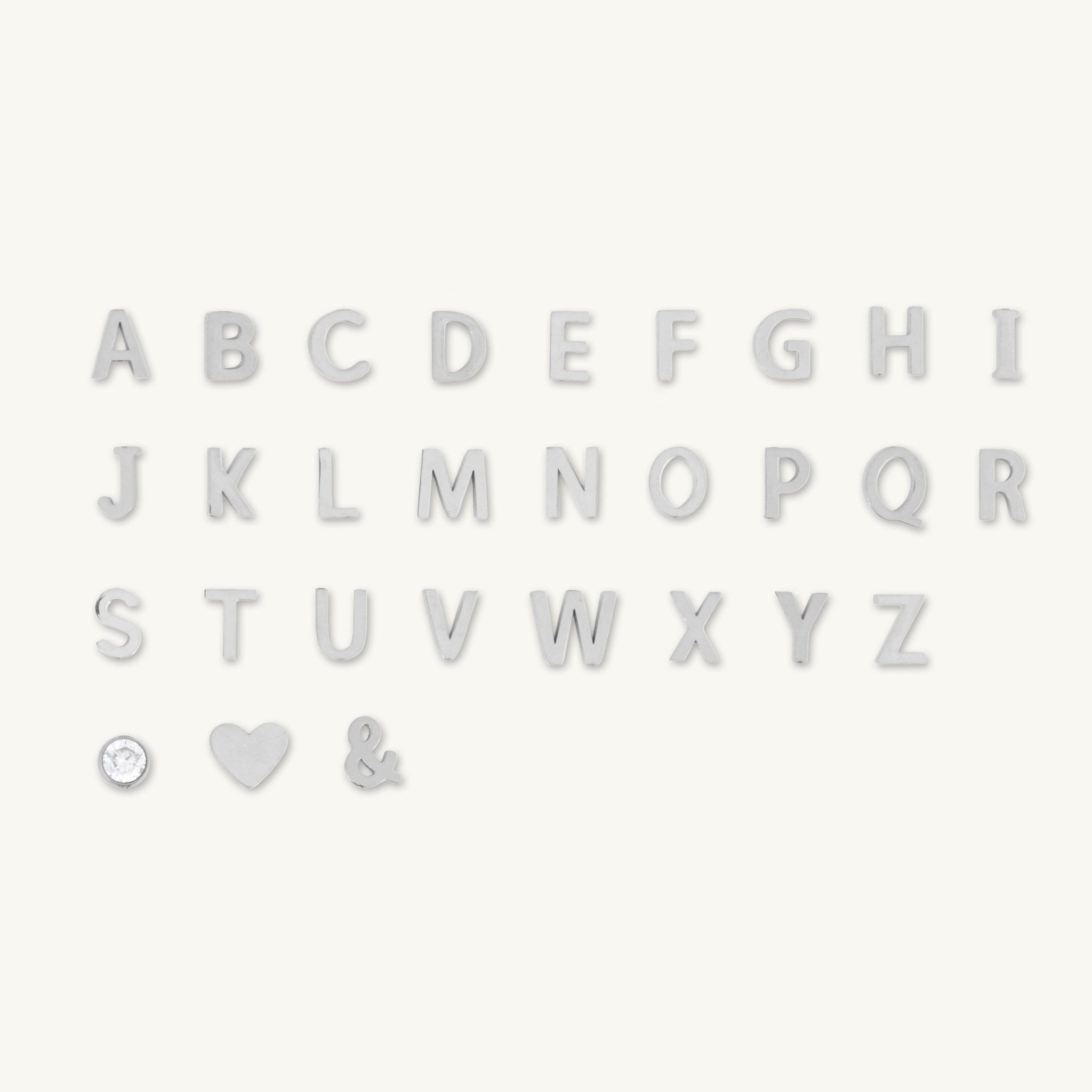 Sideways Single Initial Letter Necklace - Camile & Stone